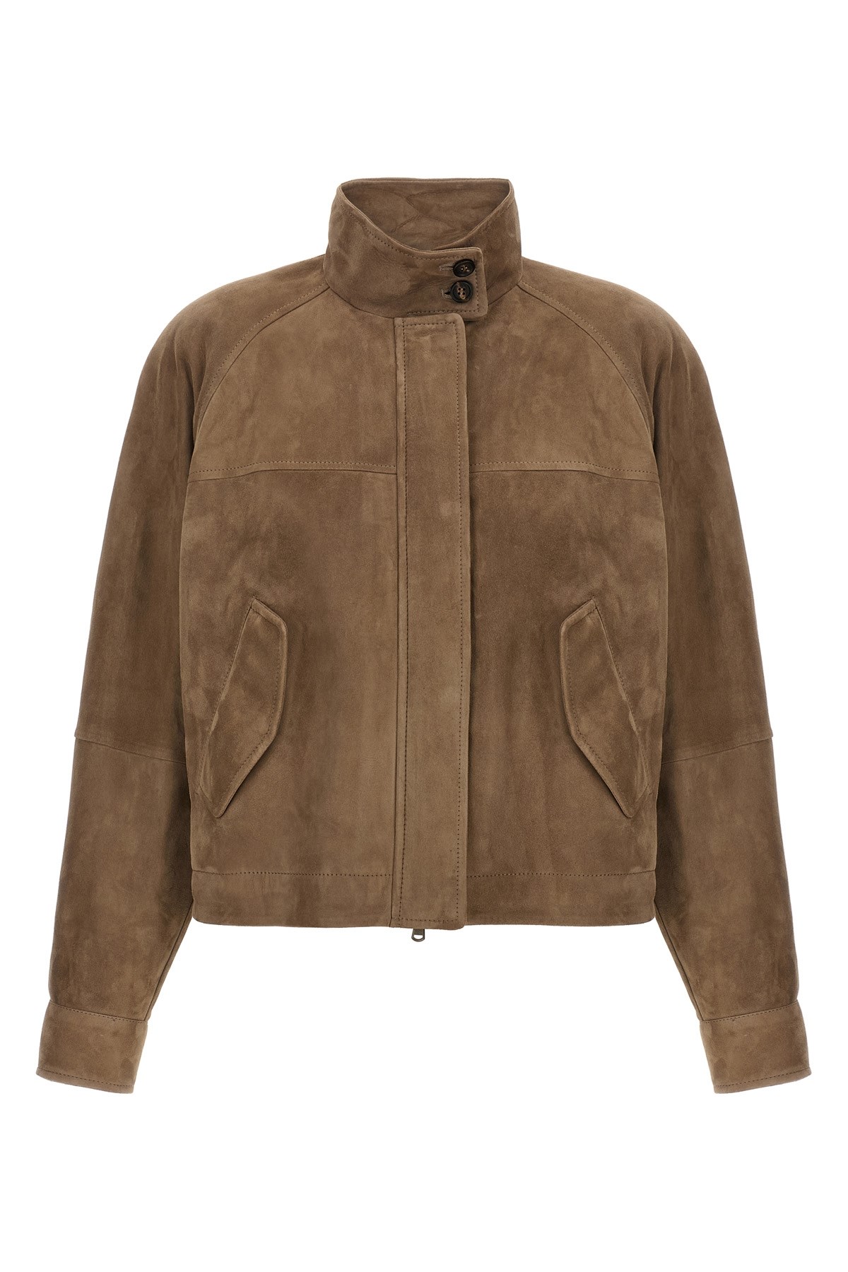 Brunello cucinelli Two-material puffer jacket available on