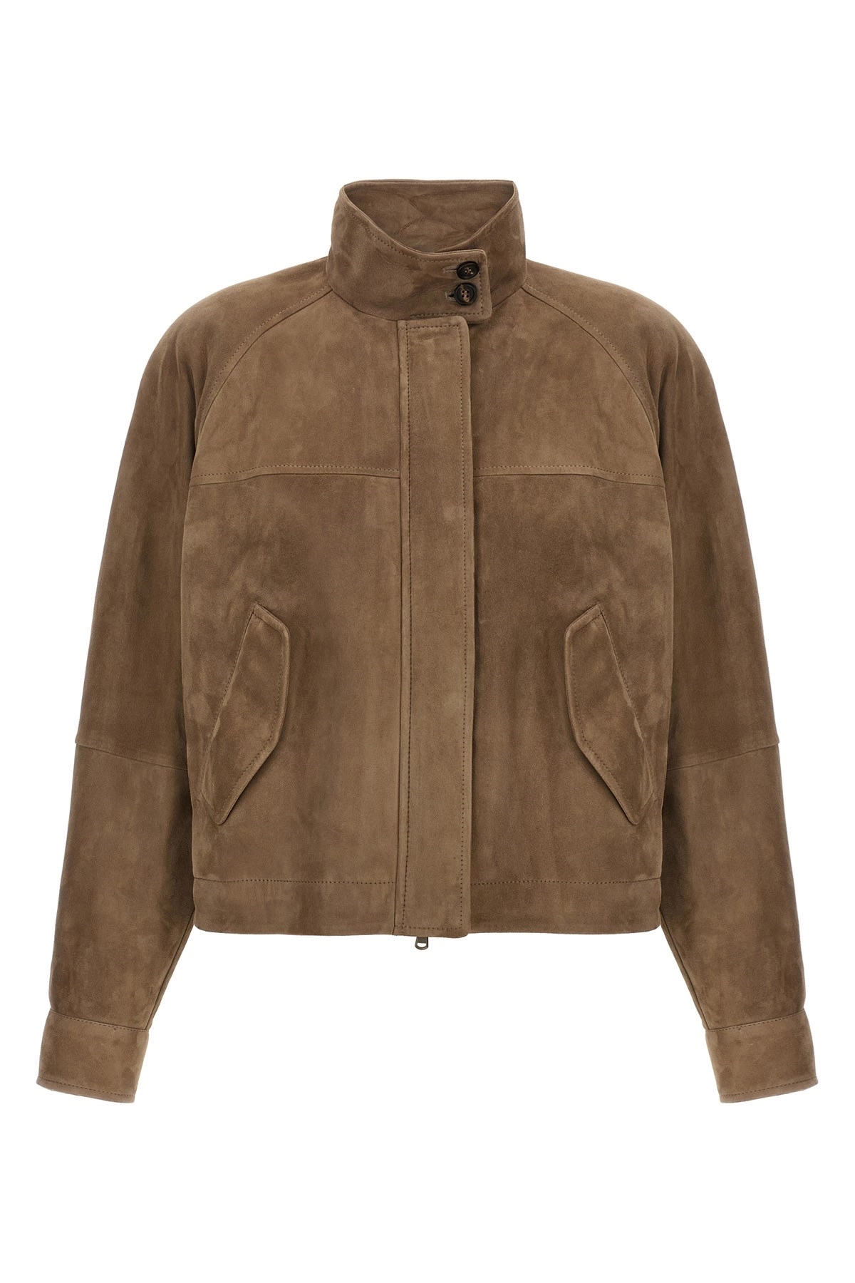 レザージャケット・コート BRUNELLO CUCINELLI Monile suede jacket (MPCAI7691P C4191) Brunello cucinelli Monile suede jacket available on julian