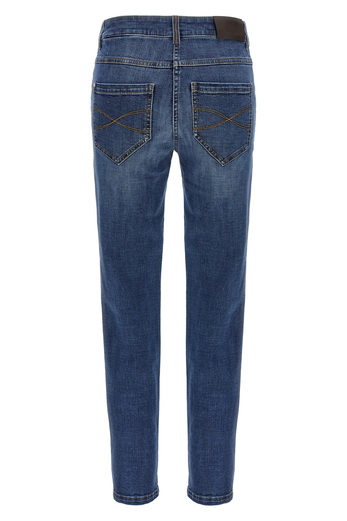 パンツ BRUNELLO CUCINELLI LOOSE BARREL DENIM PANTS WITH MONILE Brunello Cucinelli High-Waisted Barrel-Leg Denim Pants