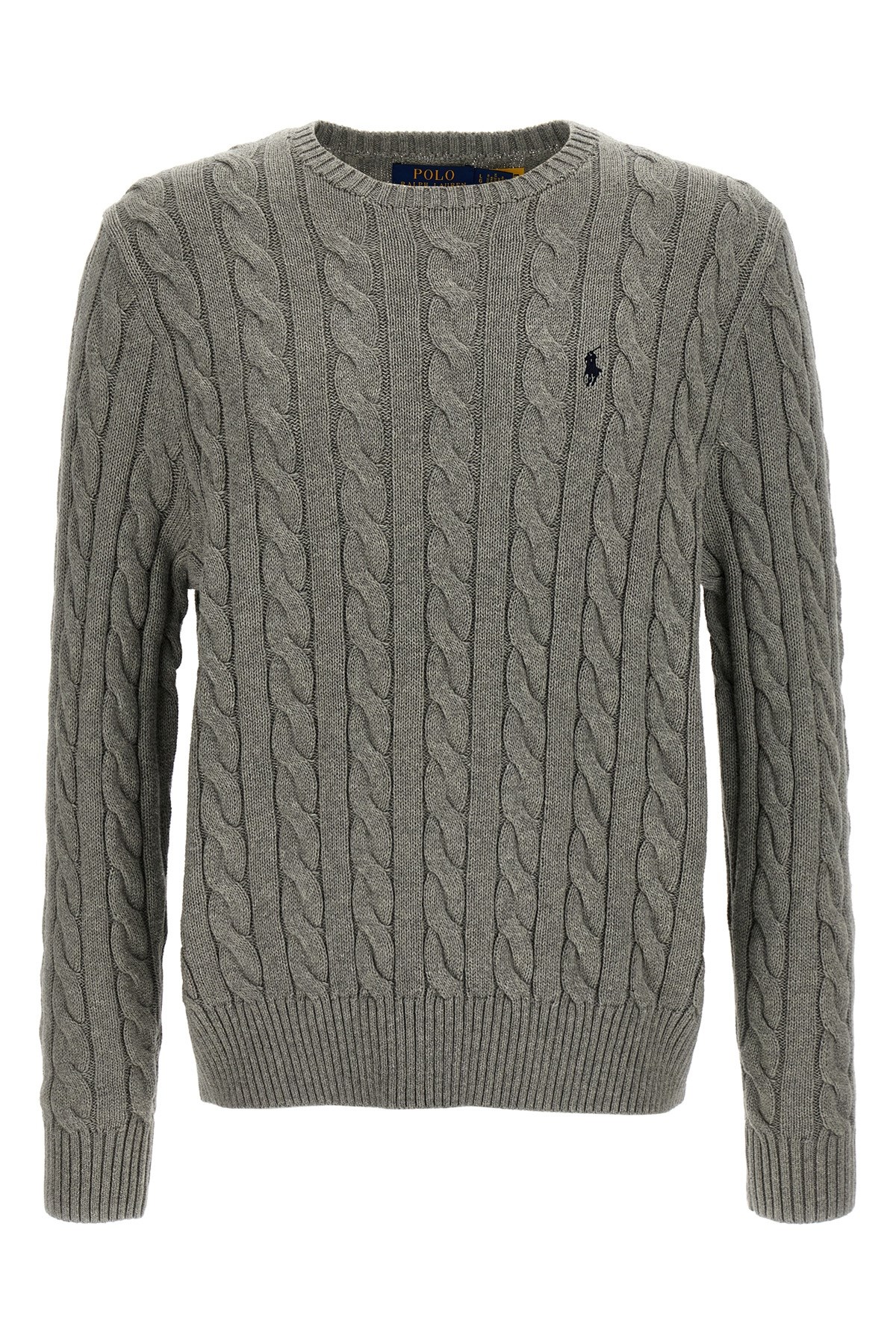 Shop Polo Ralph Lauren Cotton Braided Sweater