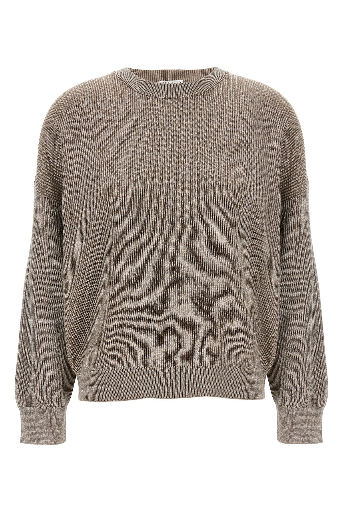 Brunello Cucinelli Sparkling Sweaters And Cardigans Beige