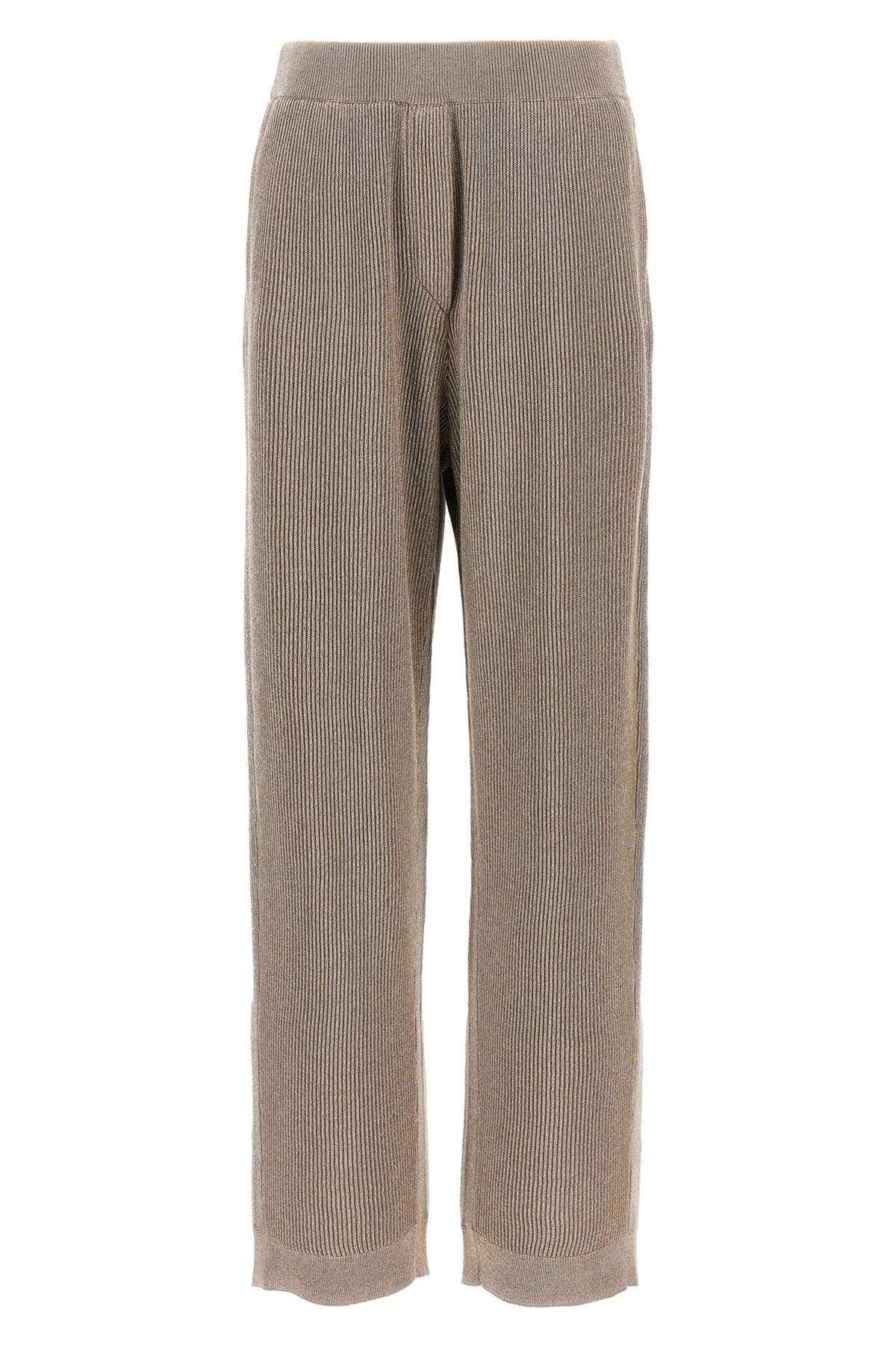 【関税込み】BRUNELLO CUCINELLI SPARKLING PANTS Sparkling twill trousers for Woman in Silver | Brunello