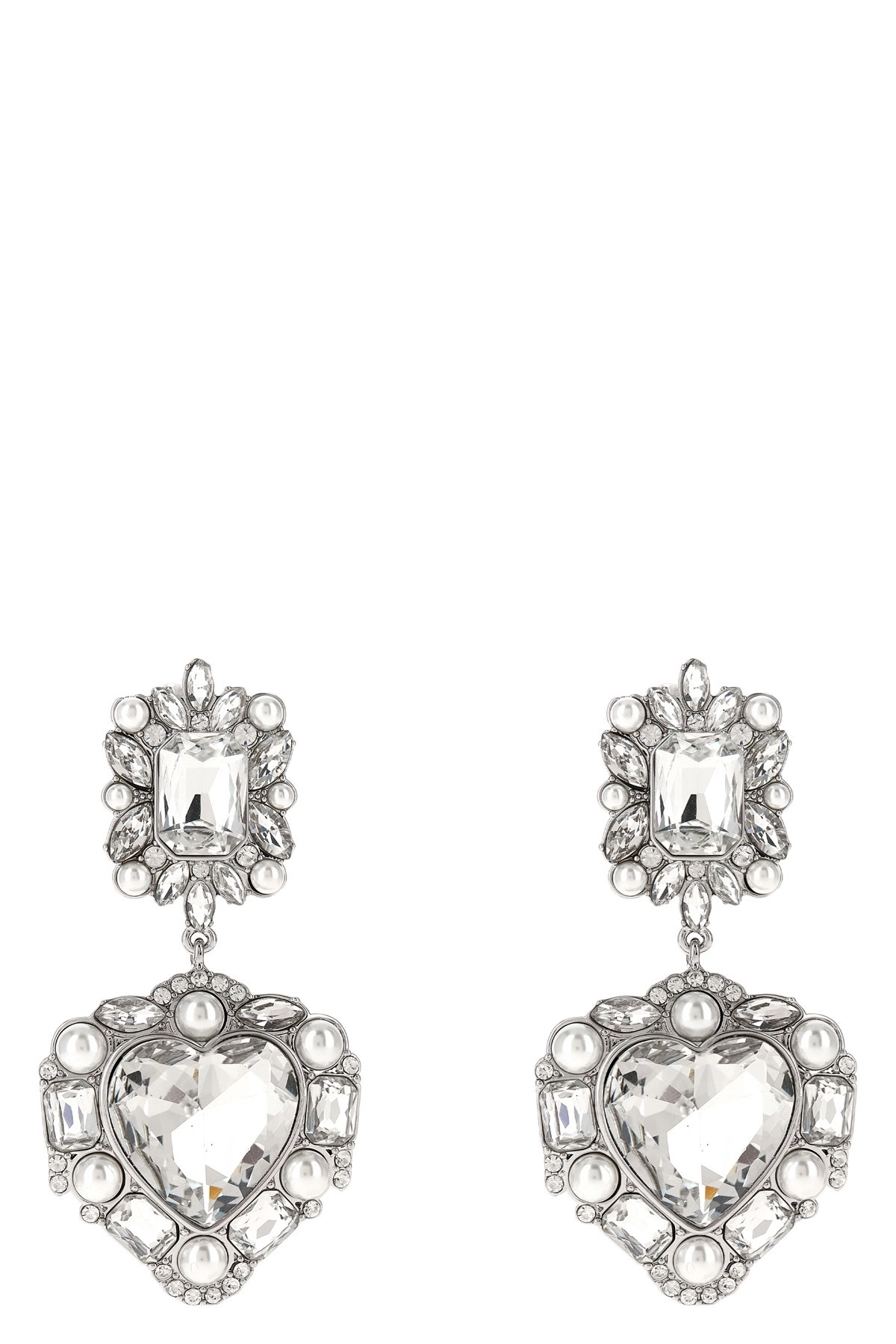 【関税&送料込】Self Portrait Crystal Pearl Tiered Heart Ear Crystal Pearl Tiered Heart Earrings – self-portrait-US