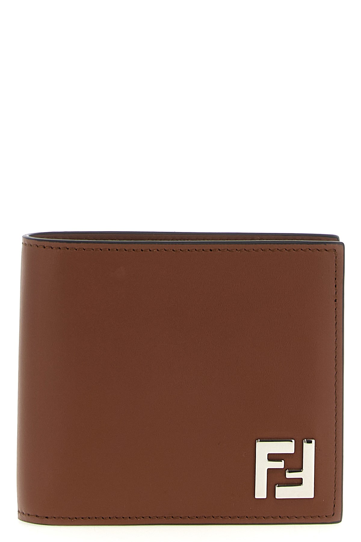 Fendi Portafoglio In Pelle Caramello Uomo