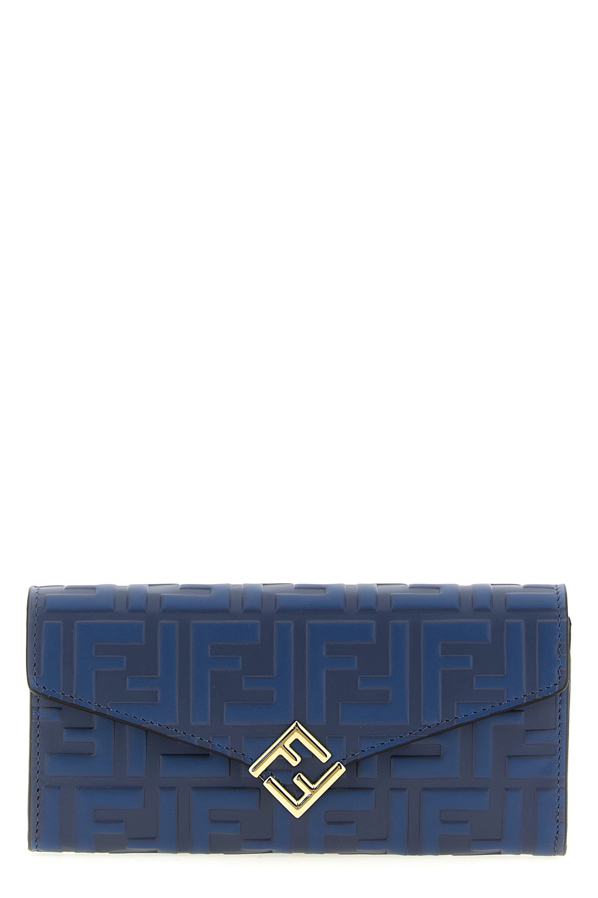 Fendi Chain Strap Diamond Wallet With Gold-tone Hardware
