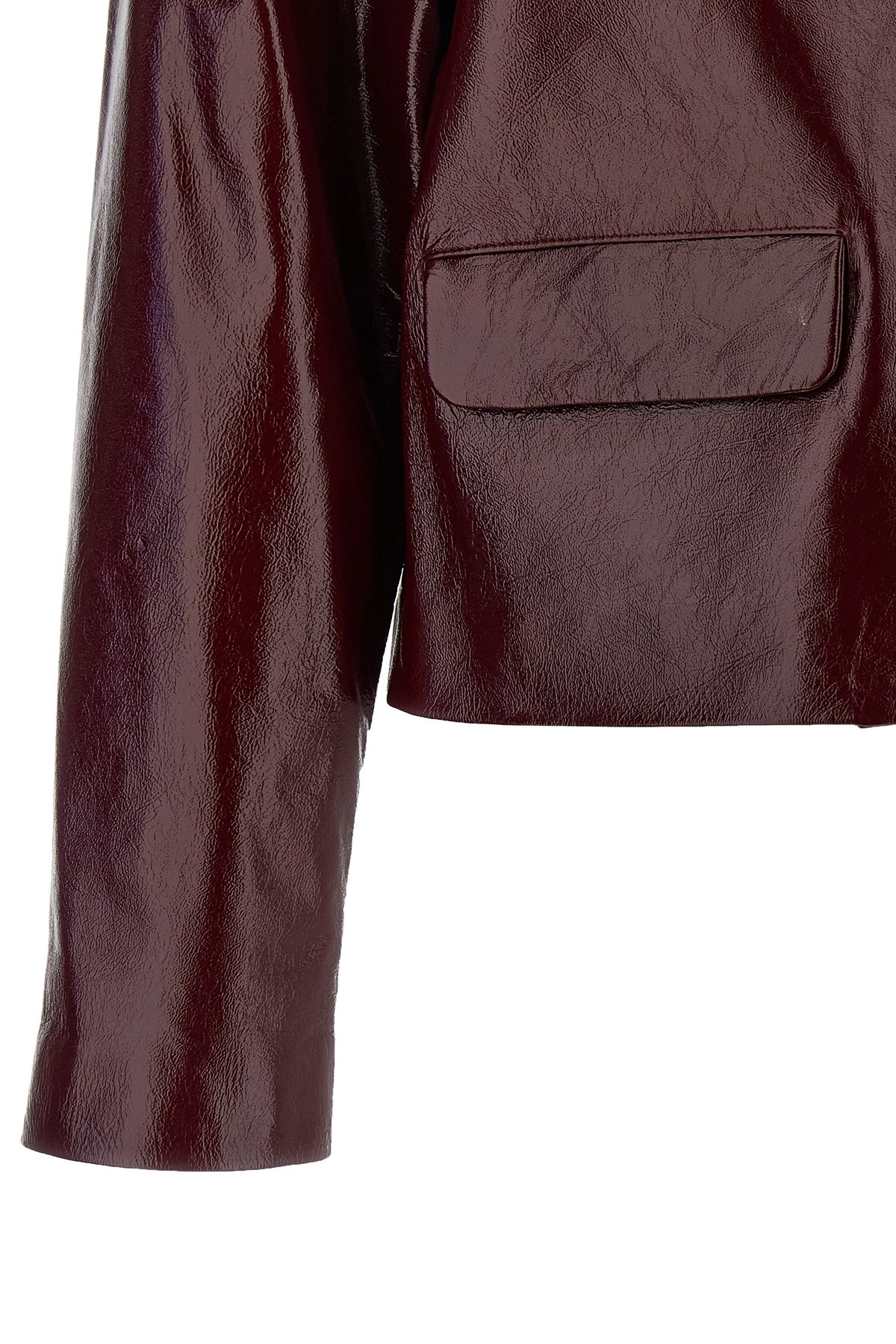 Self portrait Craqué leather jacket available on julian