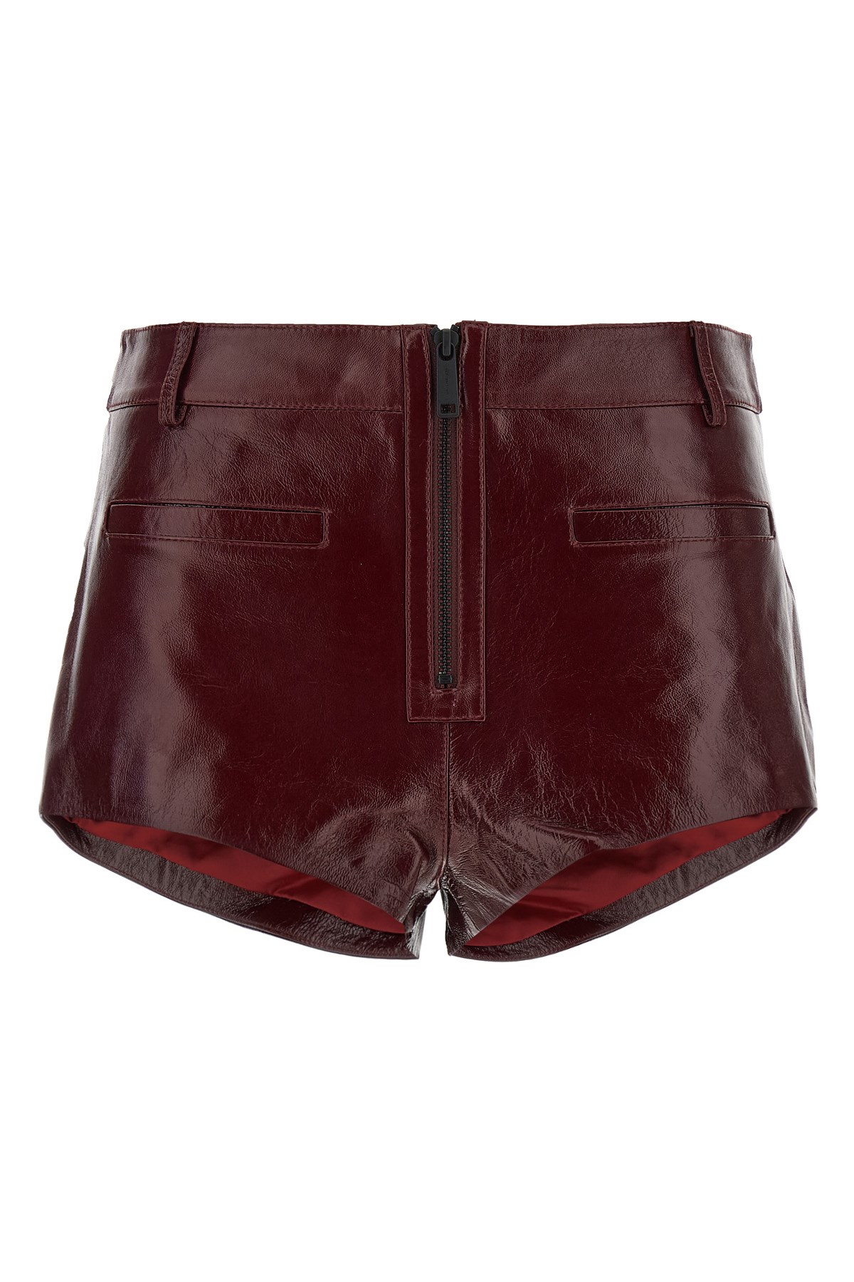 Self-portrait Self Portrait Craquã© Leather Shorts