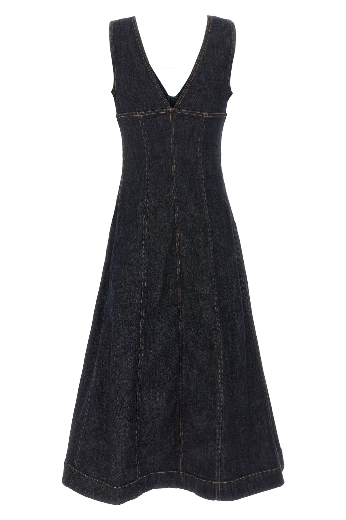 ワンピース SELF PORTRAIT 'Indigo Denim Midi' dress (PF25801MBL BLUE) Indigo Denim Mini Dress – self-portrait-US