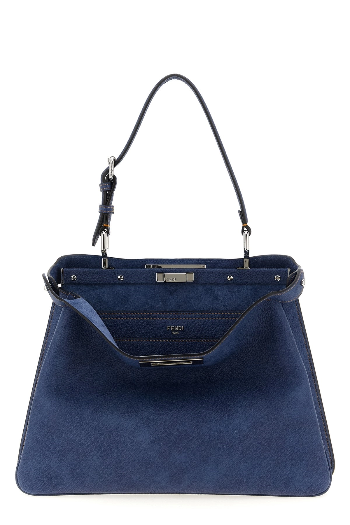 ハンドバッグ FENDI 'Peekaboo Soft Medium' shoulder bag Peekaboo Soft Medium Leather Gray | Fendi