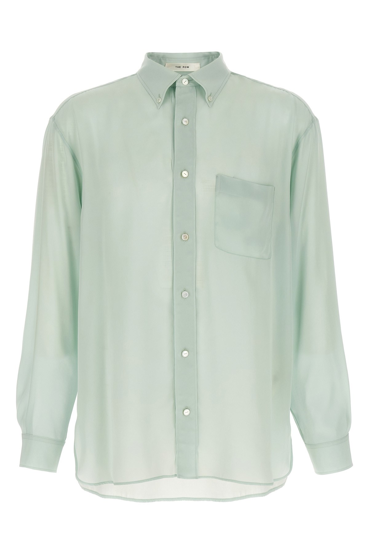 The Row Shirt With Button-down Collar And Pocket In Green