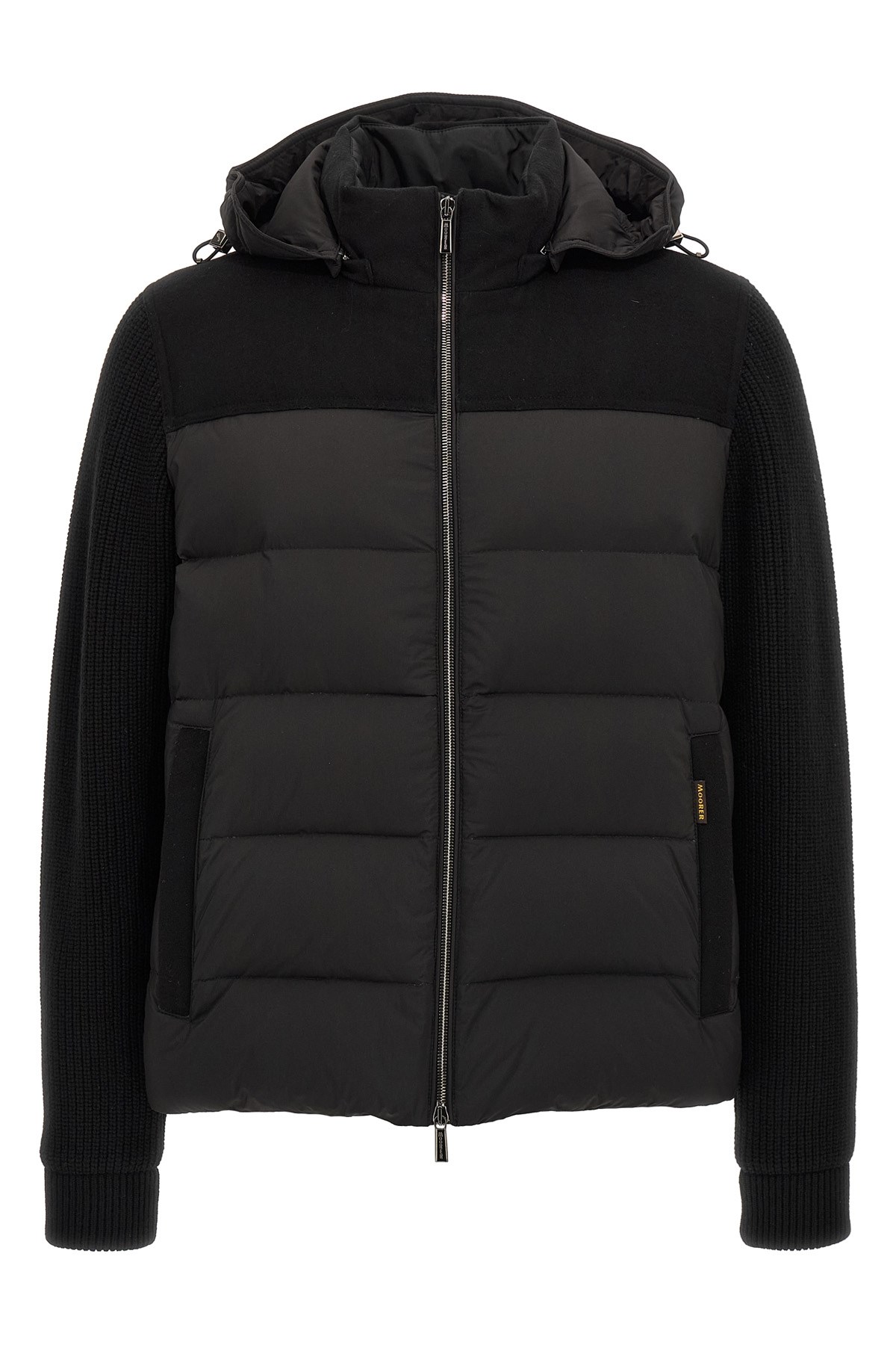 Moorer 'allori' Hooded Down Jacket In Black