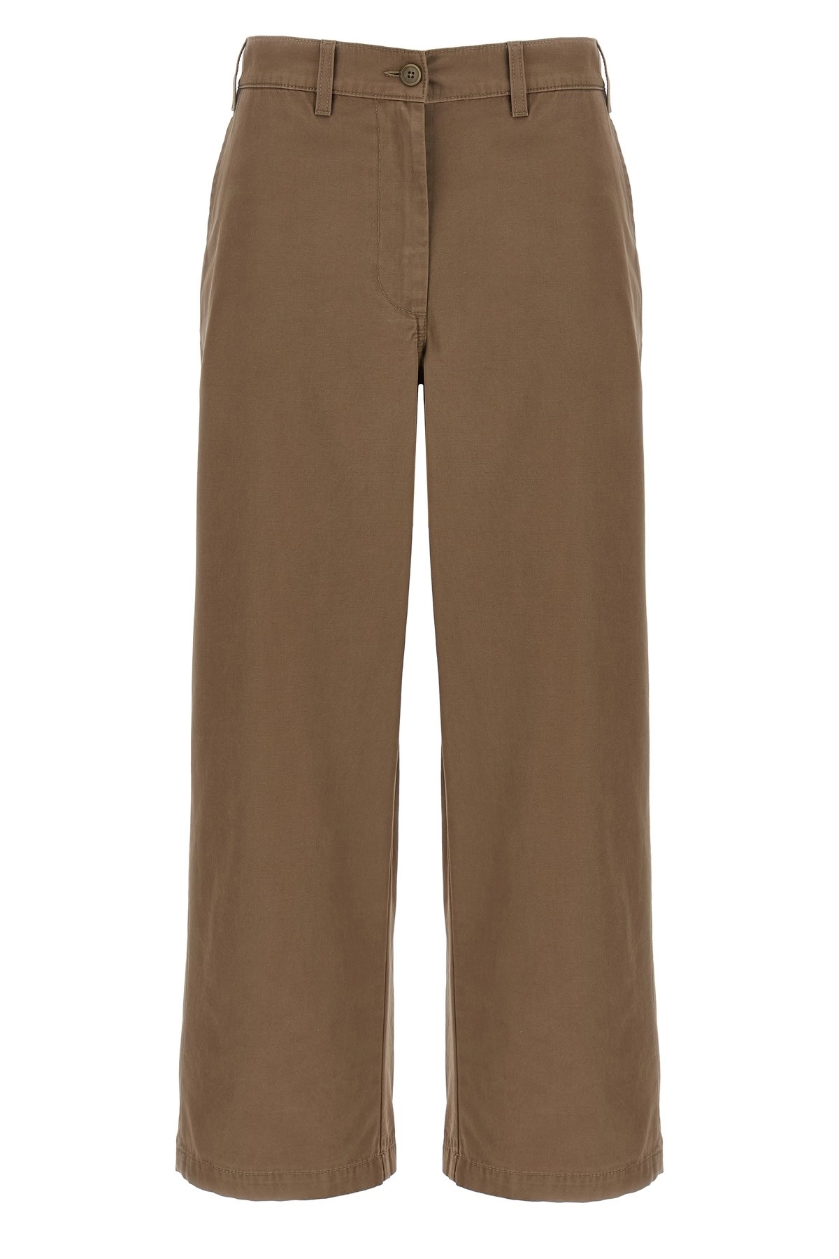 パンツ THE ROW 'Zalenka' pants Brown Zalenka Pant Beige in Cotton and Cashmere – The Row