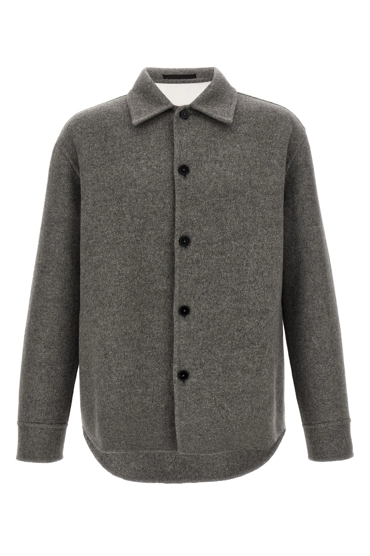 Tシャツ・カットソー Jil Sander FW25 Wool overshirt (J23BN0006J40020 034) Jil Sander Wool Overshirt - Black - J23BN0006-J40020-001