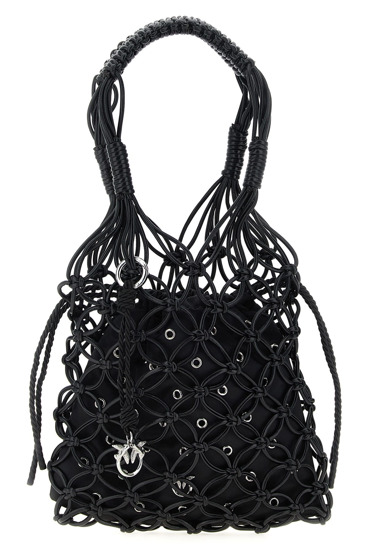 ハンドバッグ Pinko Evening Handbag With Mesh And Eyelets Pinko Evening Handbag With Mesh And Eyelets in Black | Lyst