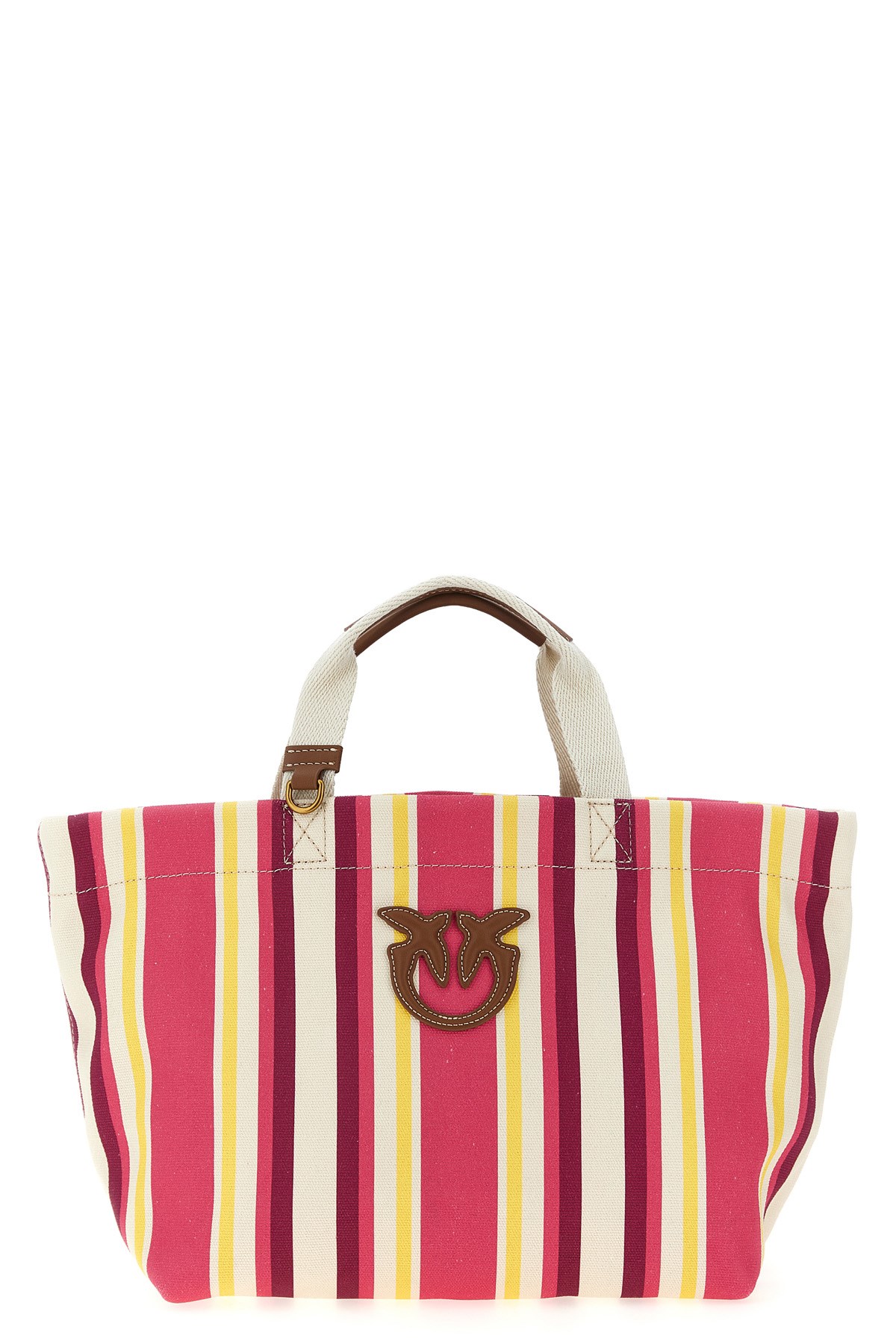 Versace Small 'chain stripes la medusa' shopping bag