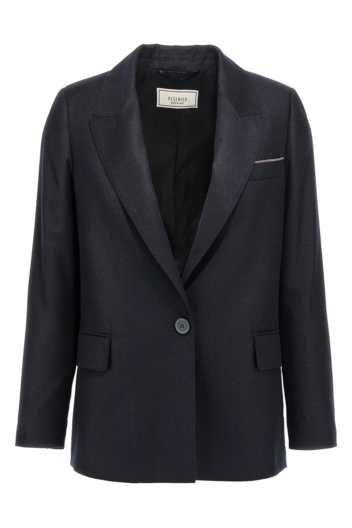 ジャケット PESERICO Lurex single-breasted blazer Peserico Lurex single-breasted blazer available on julian