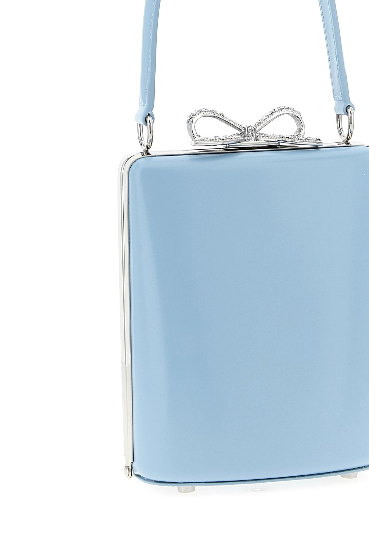 トートバッグ SELF PORTRAIT 'Blue leather bag' handbag (PF25325BL BLUE) Blue Leather Bag – self-portrait-US