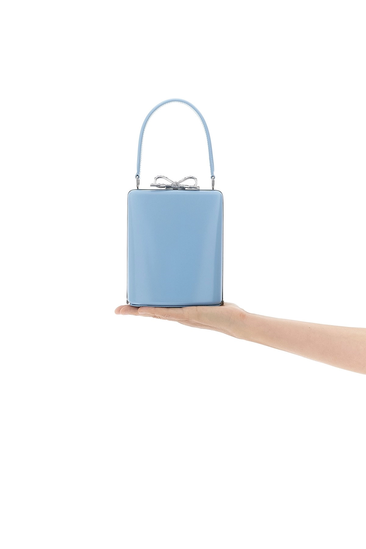 self-portrait PF25325BLLEATHERBAGBLUE 関税送料込 Self portrait 'blue leather bag' handbag available on julian
