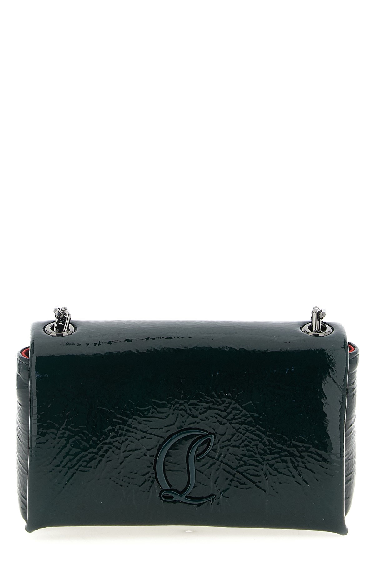 Christian Louboutin Loubi54 Patent Crossbody In Green