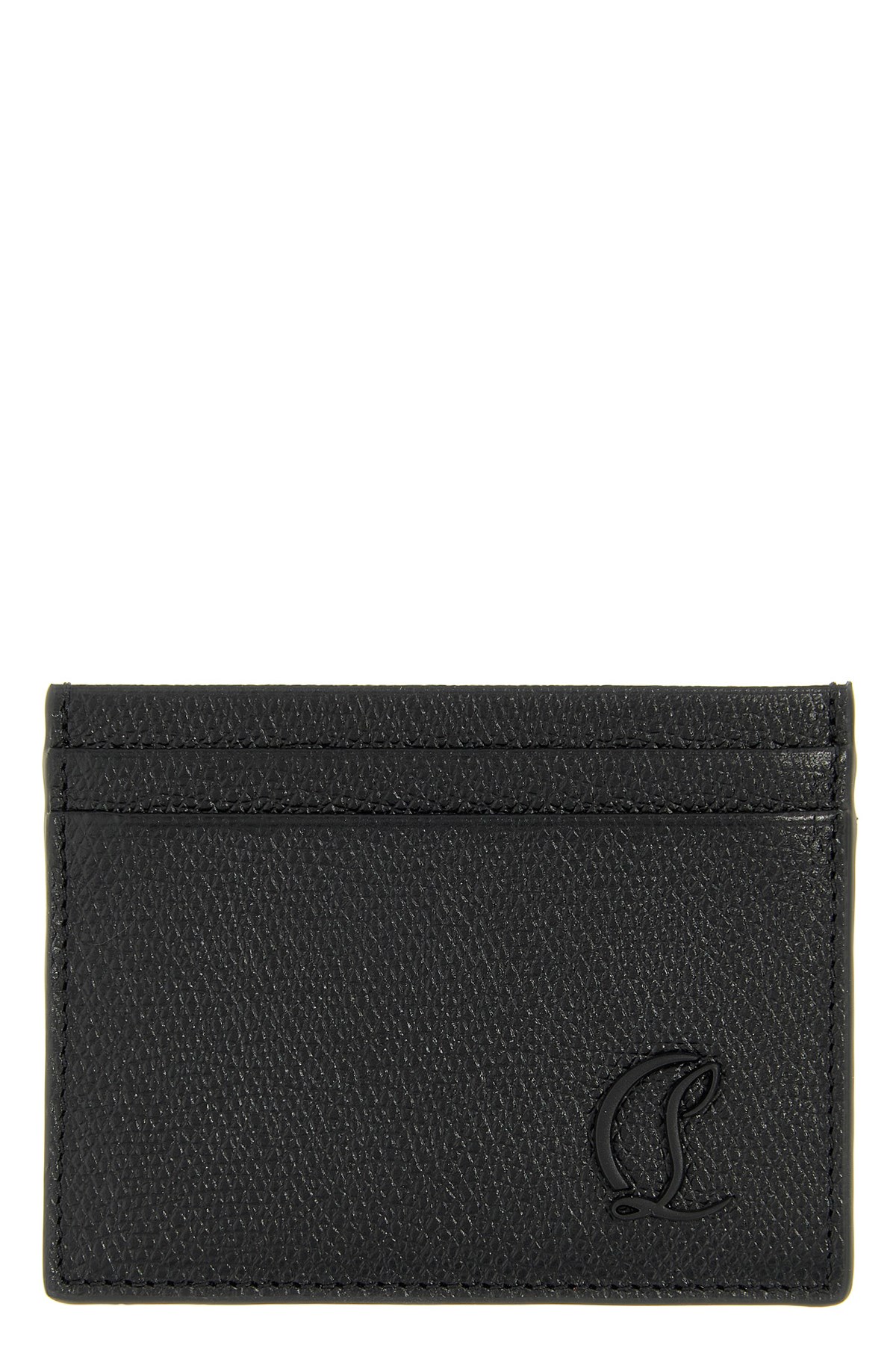 Christian Louboutin 'mooncrest' Card Holder In Black