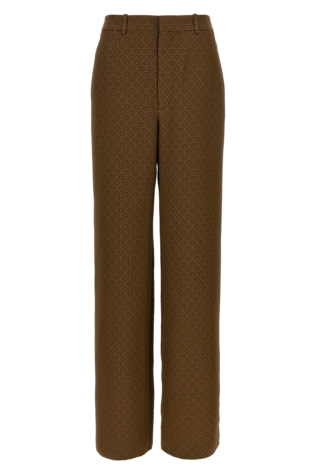 Saint Laurent 'medaglioni' Twill Pants In Sand