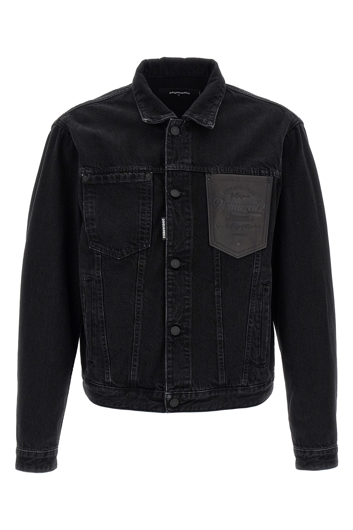 Dsquared2 Denim Jacket In Black