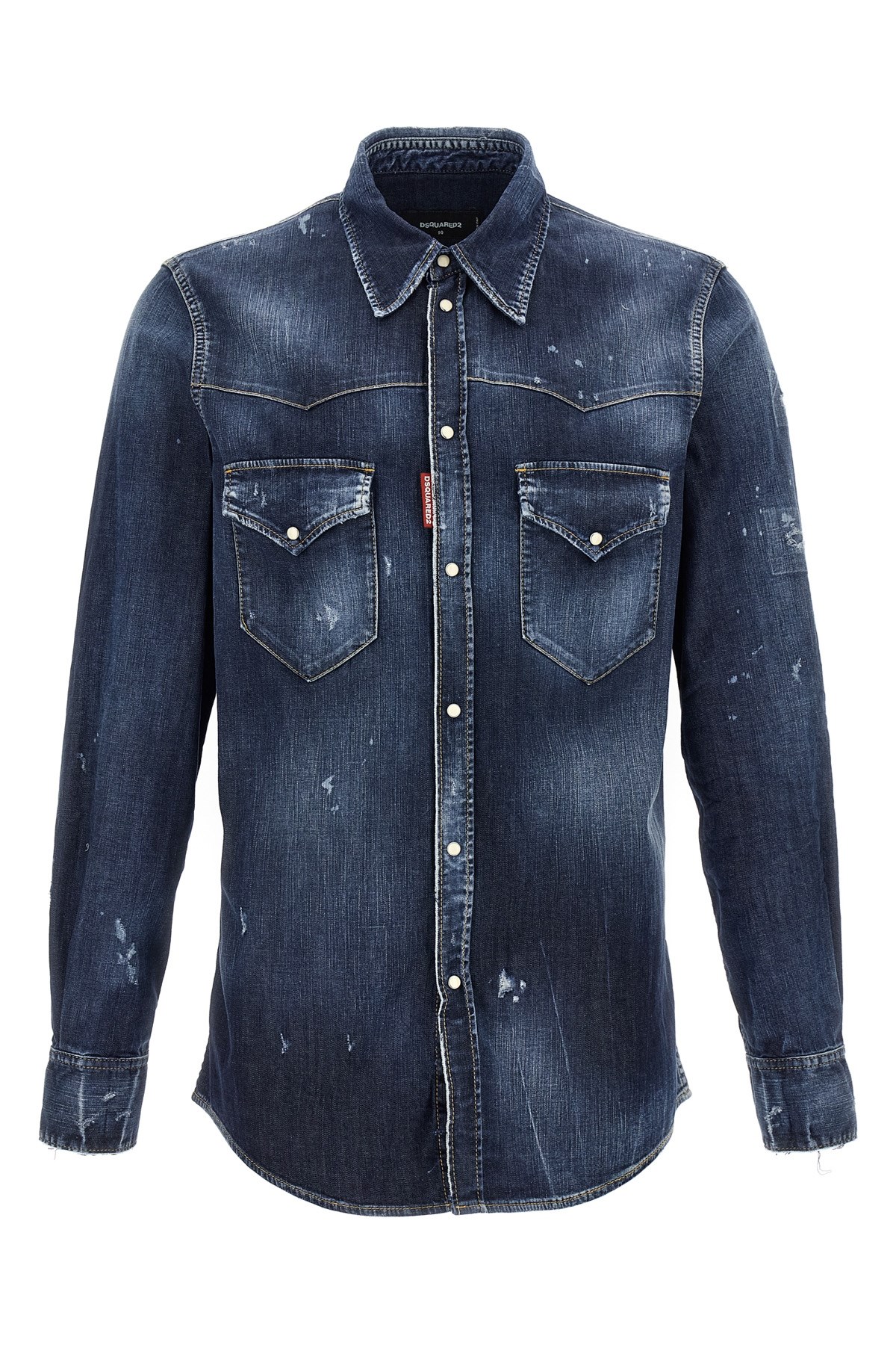 Dsquared2 'fashion Western' Shirt In Blue