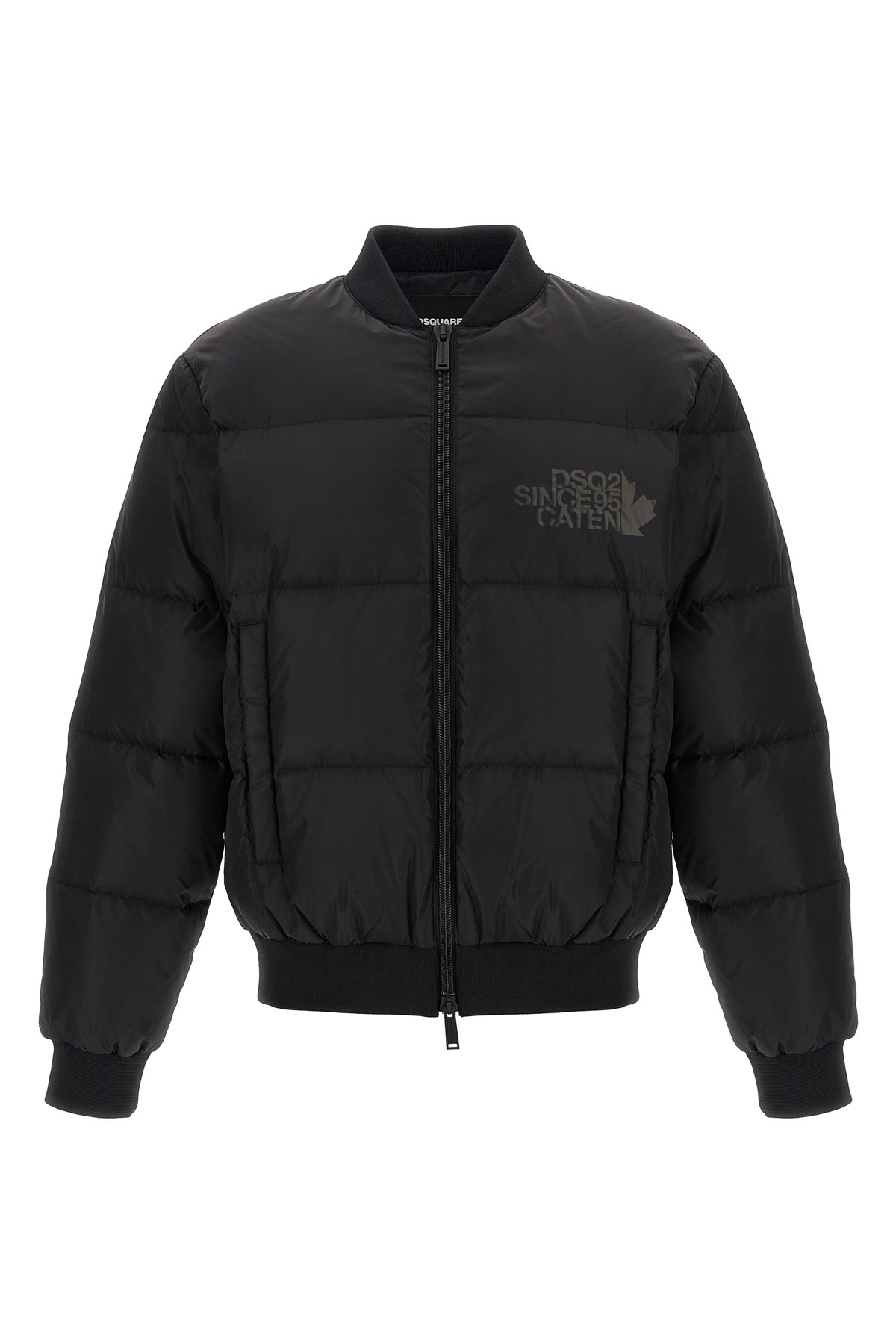 Dsquared2 Padded Bomber Jacket In Black
