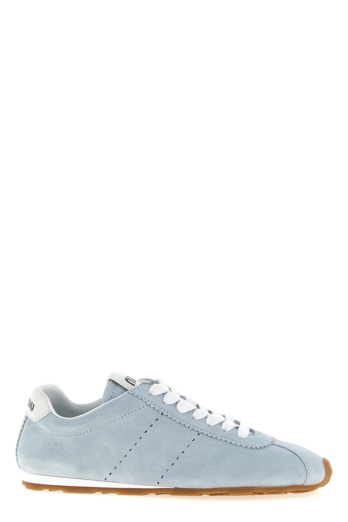 Miu Miu Suede Low-cut Casual Shoes In Blue