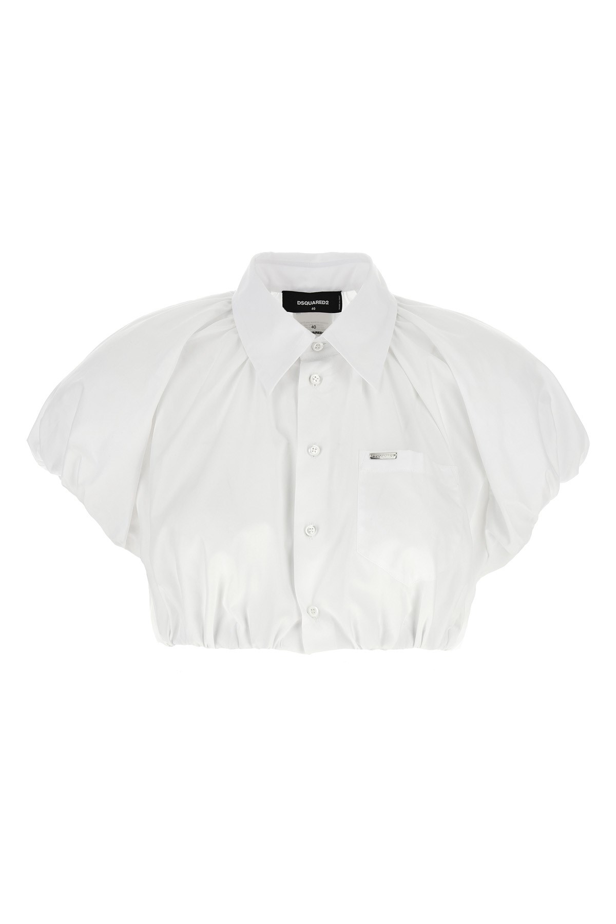 Dsquared2 Cropped Shirt In White
