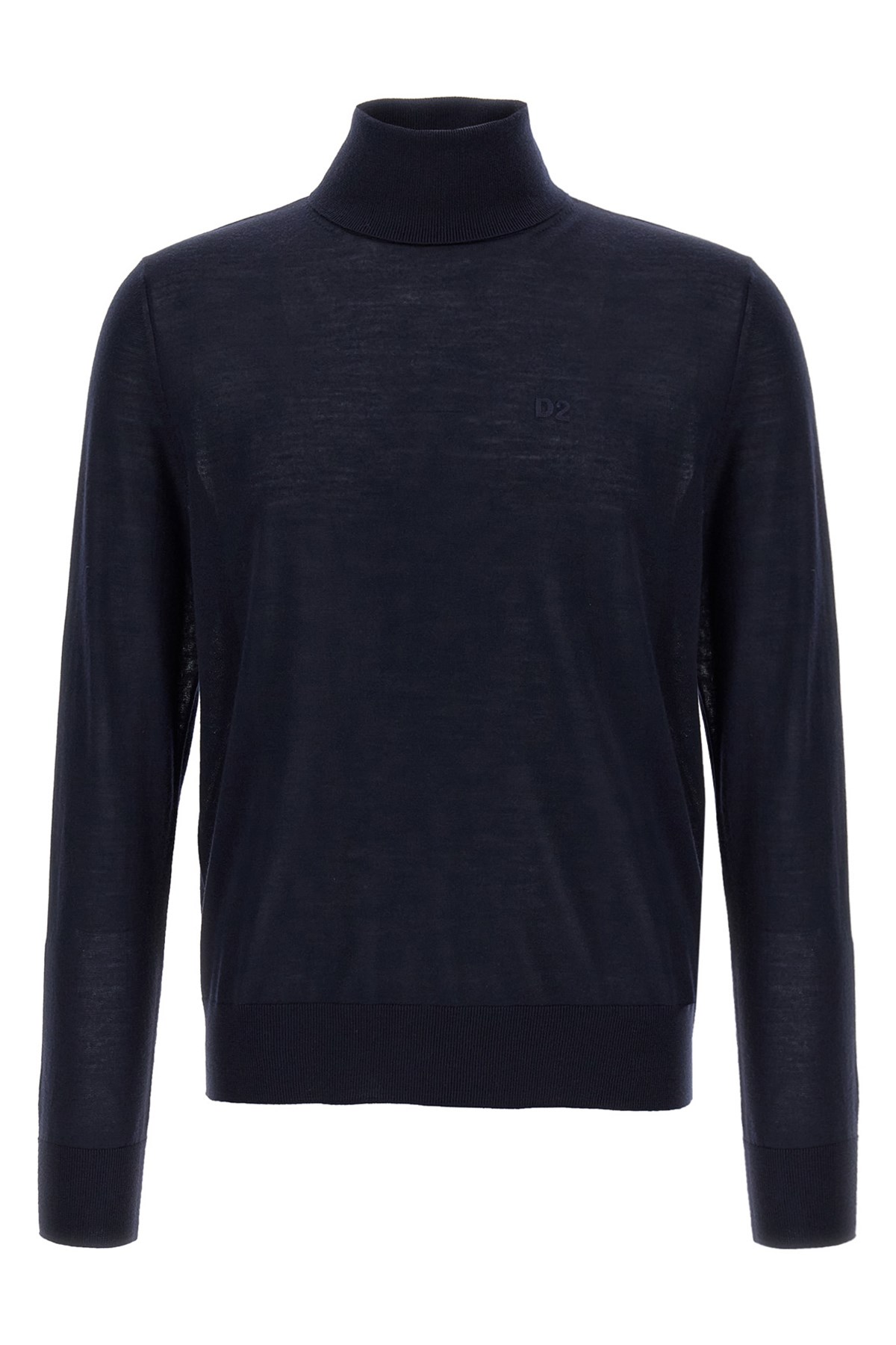 Dsquared2 D2 Turtleneck Sweater In Blue