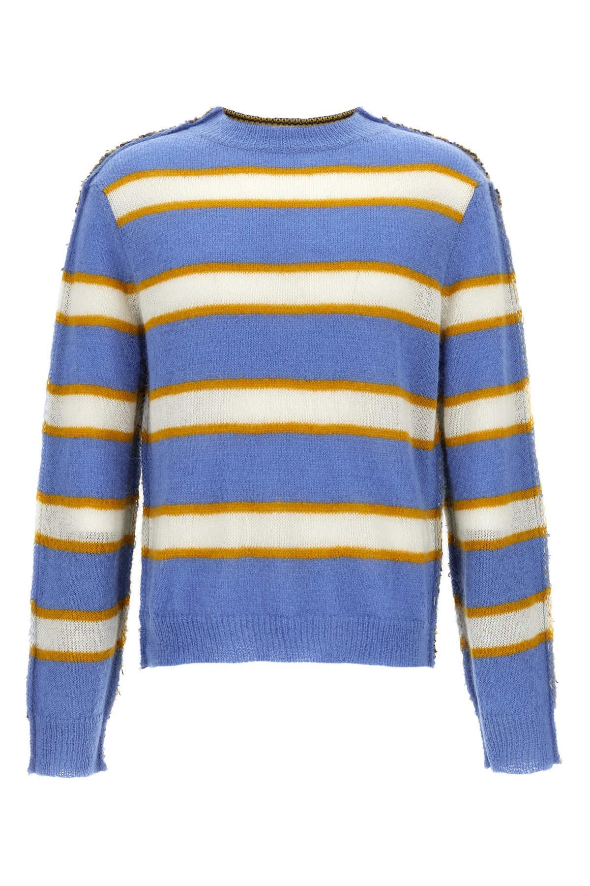 Marni Striped Pattern Round Neck Sweater In Multi