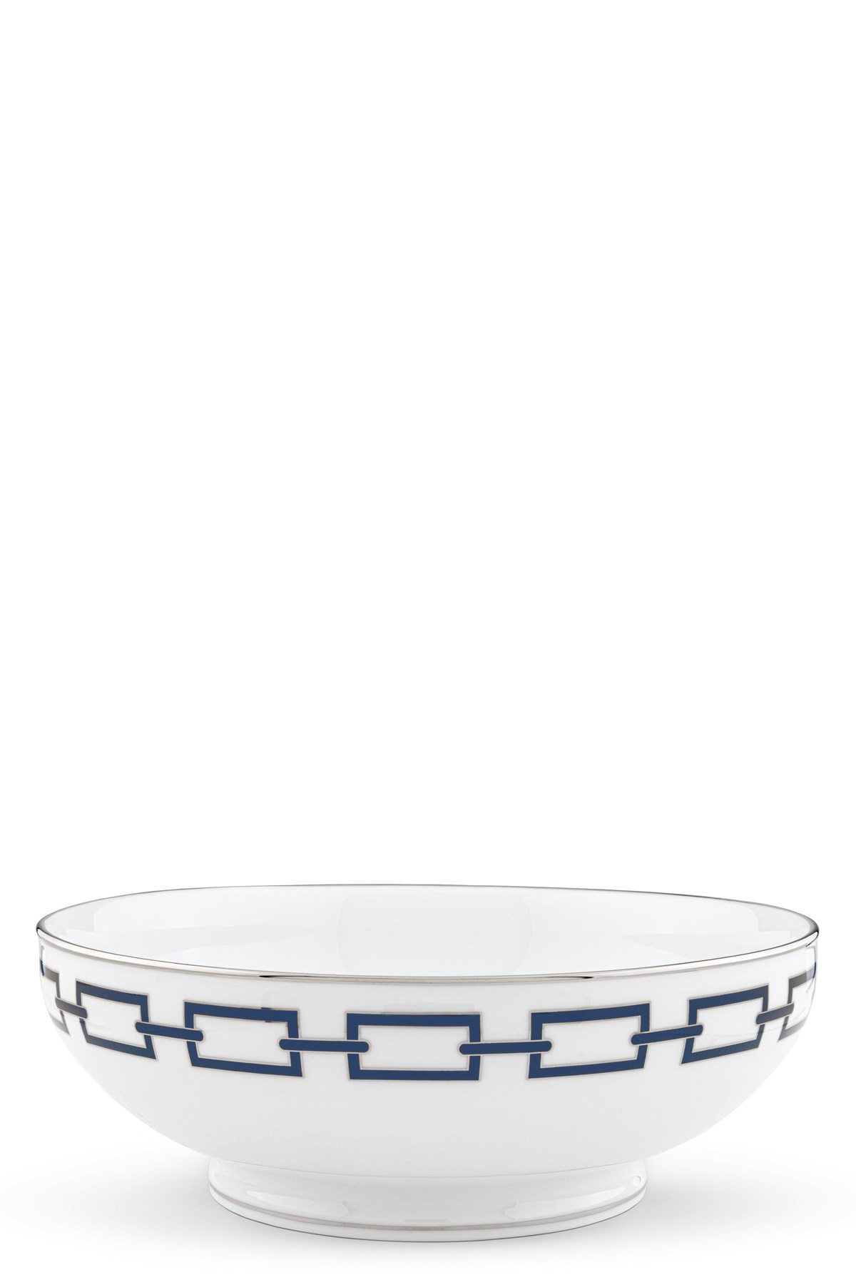 Ginori 1735 'catene' Salad Bowl ⌀ 26,5 Cm In Blue
