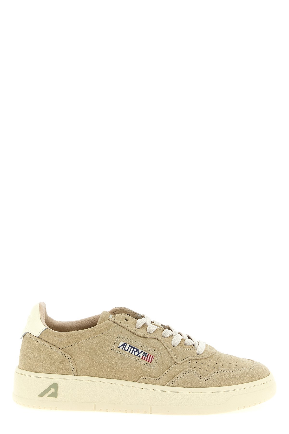 Autry Classic Low-top Sneakers With Suede Finish In Brown