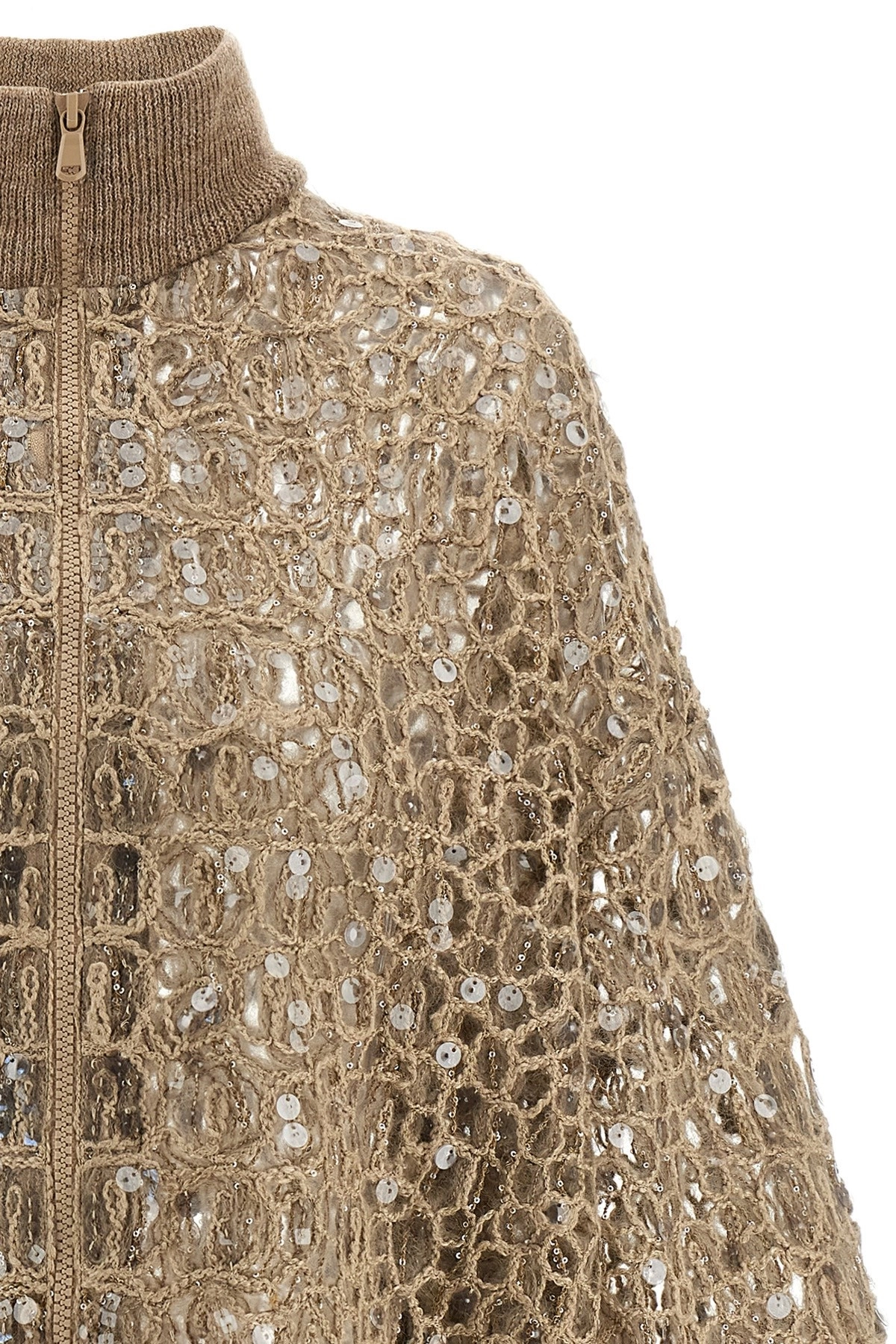 Brunello cucinelli 'dazzling croc embroidery' cardigan