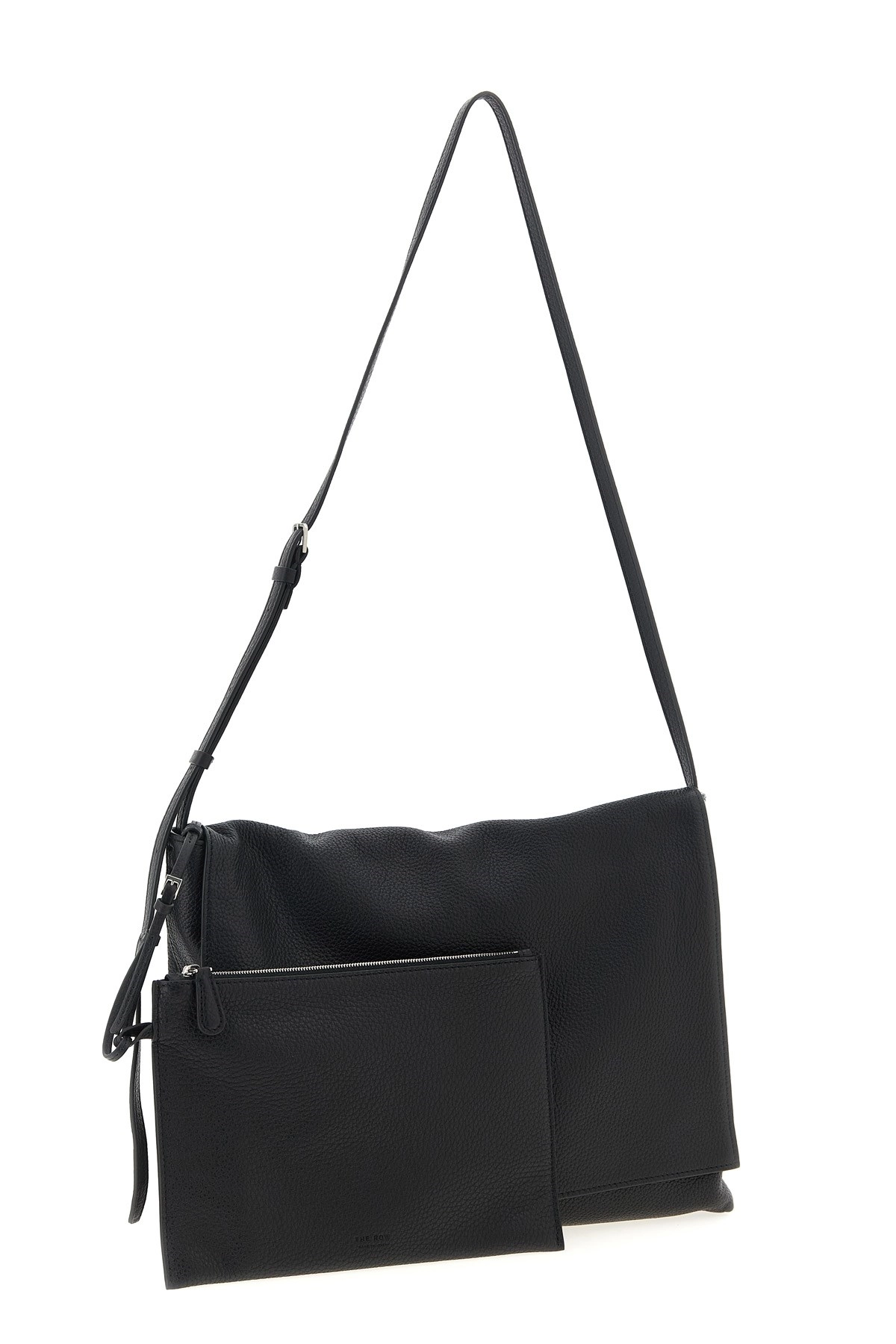 ショルダーバッグ・ポシェット The Row SS25 'Nan' crossbody bag (W1812L611 BLAN) The Row Black leather messenger bag Nan | TheDoubleF