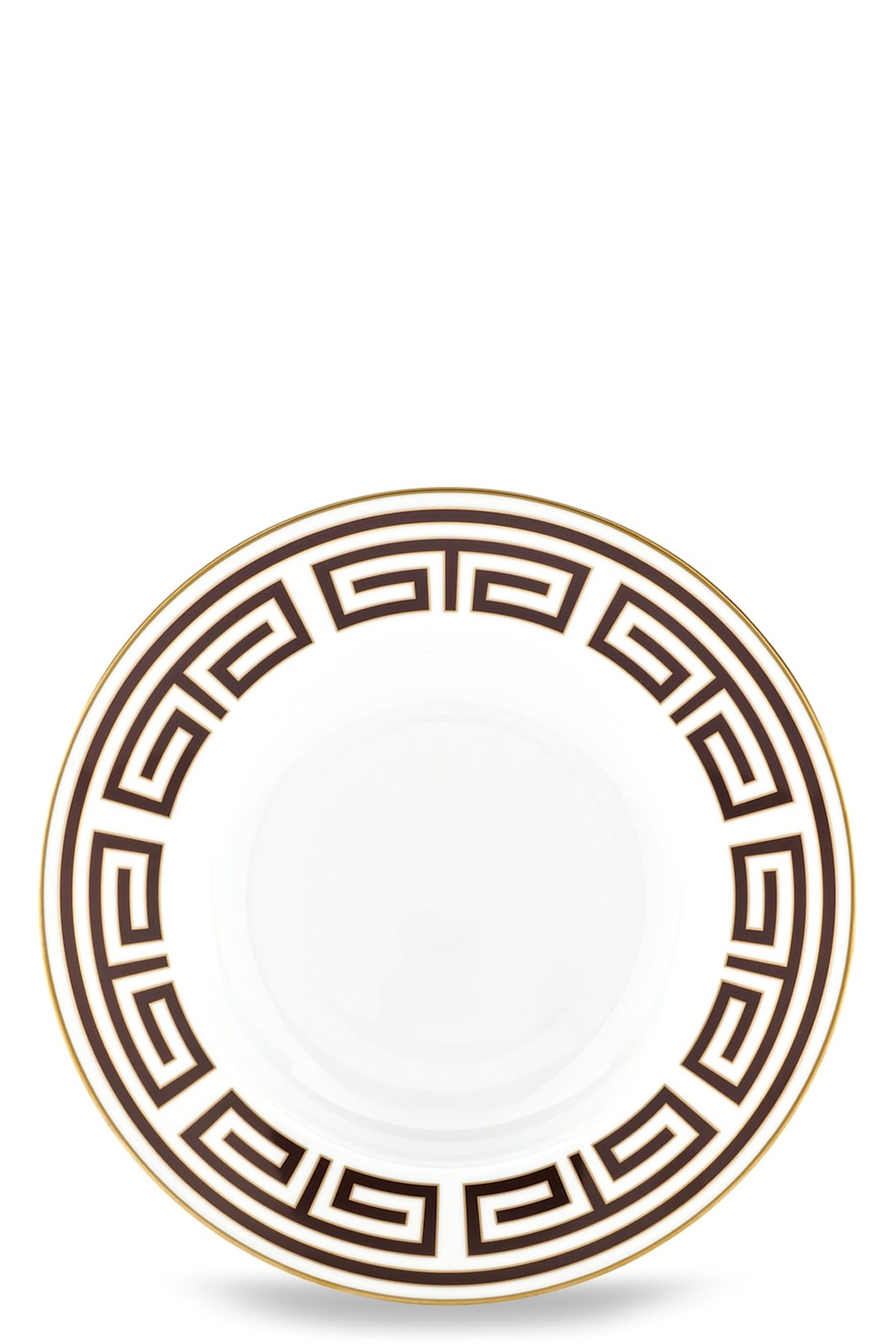 Ginori 1735 Soup Plate 'labirinto' ⌀ 24,5 Cm In Brown