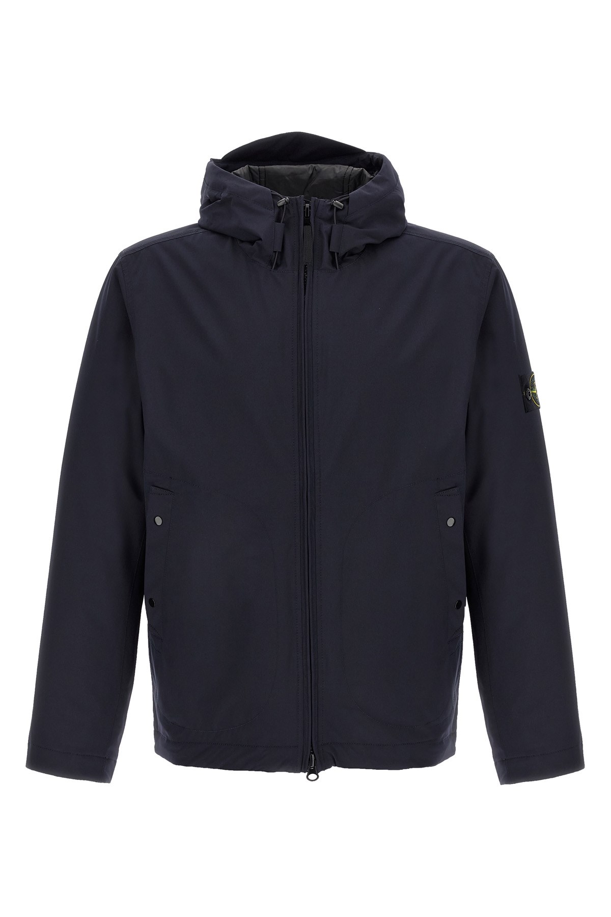 Stone Island Soft Shell-r E.dye®technology Casual Jackets And Parka Blue In Blue