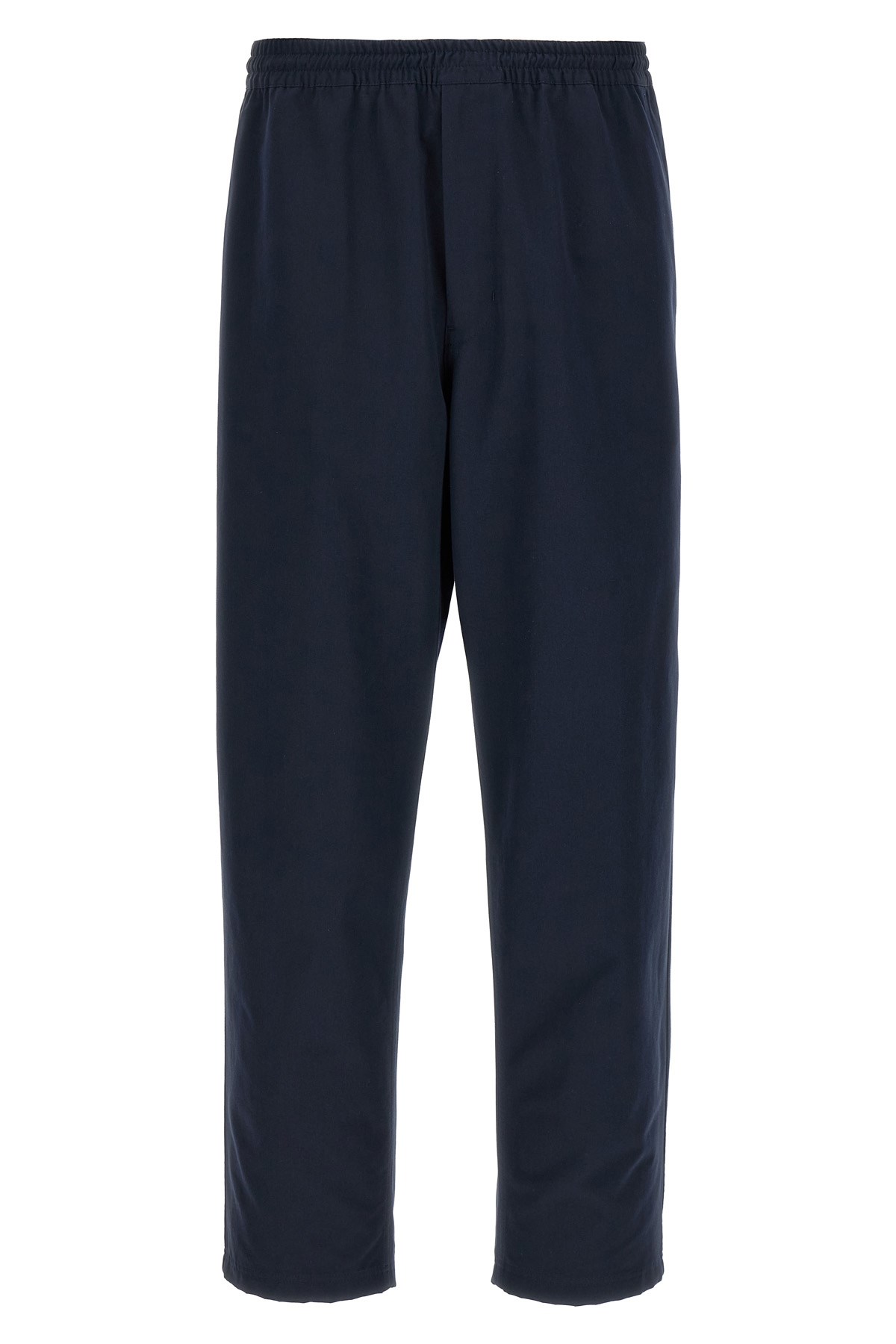 Prada Pantalone In Cotone Blu Navy Uomo In Blue