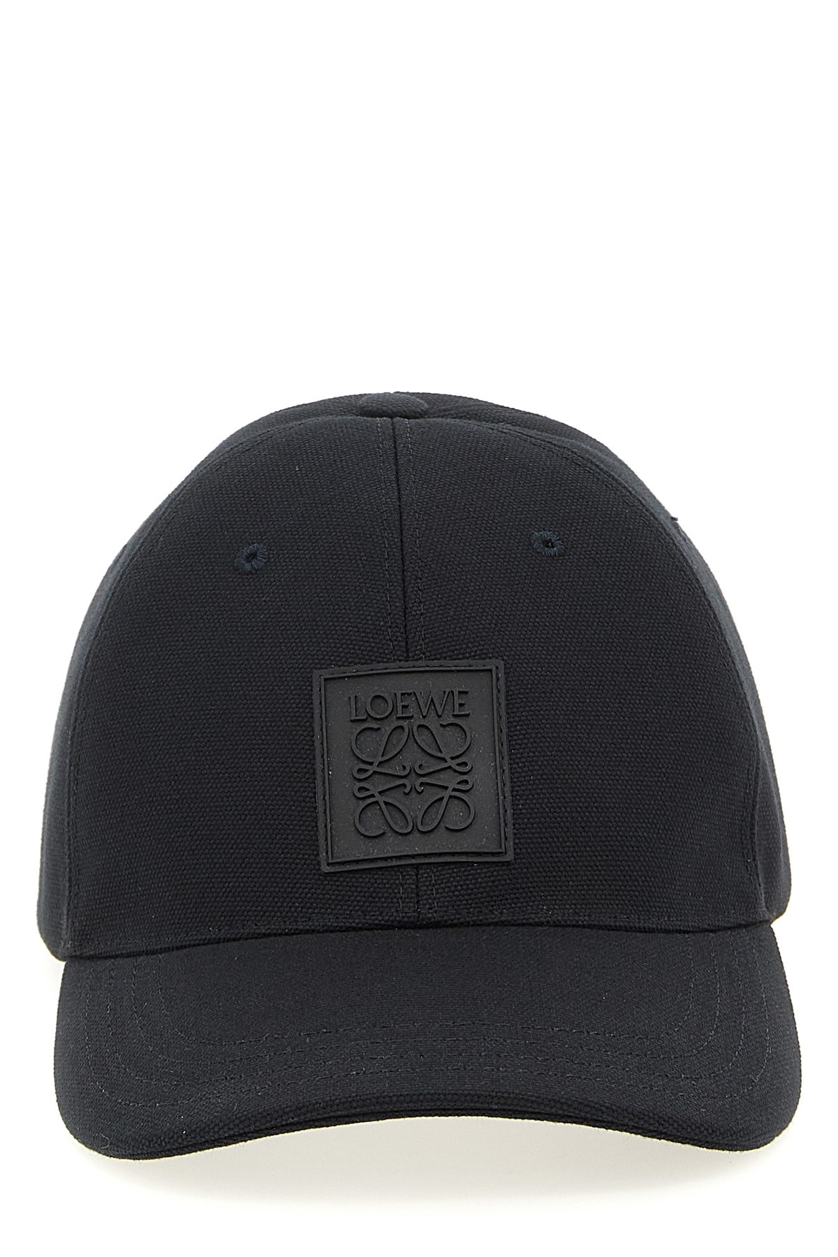 Loewe Men Anagram Patch Cap In Black