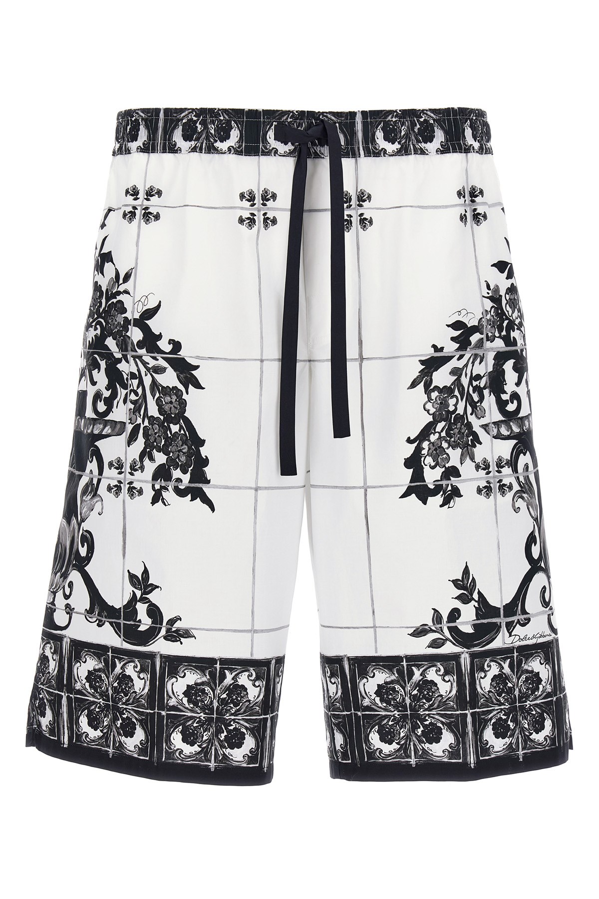 Dolce & Gabbana 'maiolica' Print Bermuda Shorts In Multi