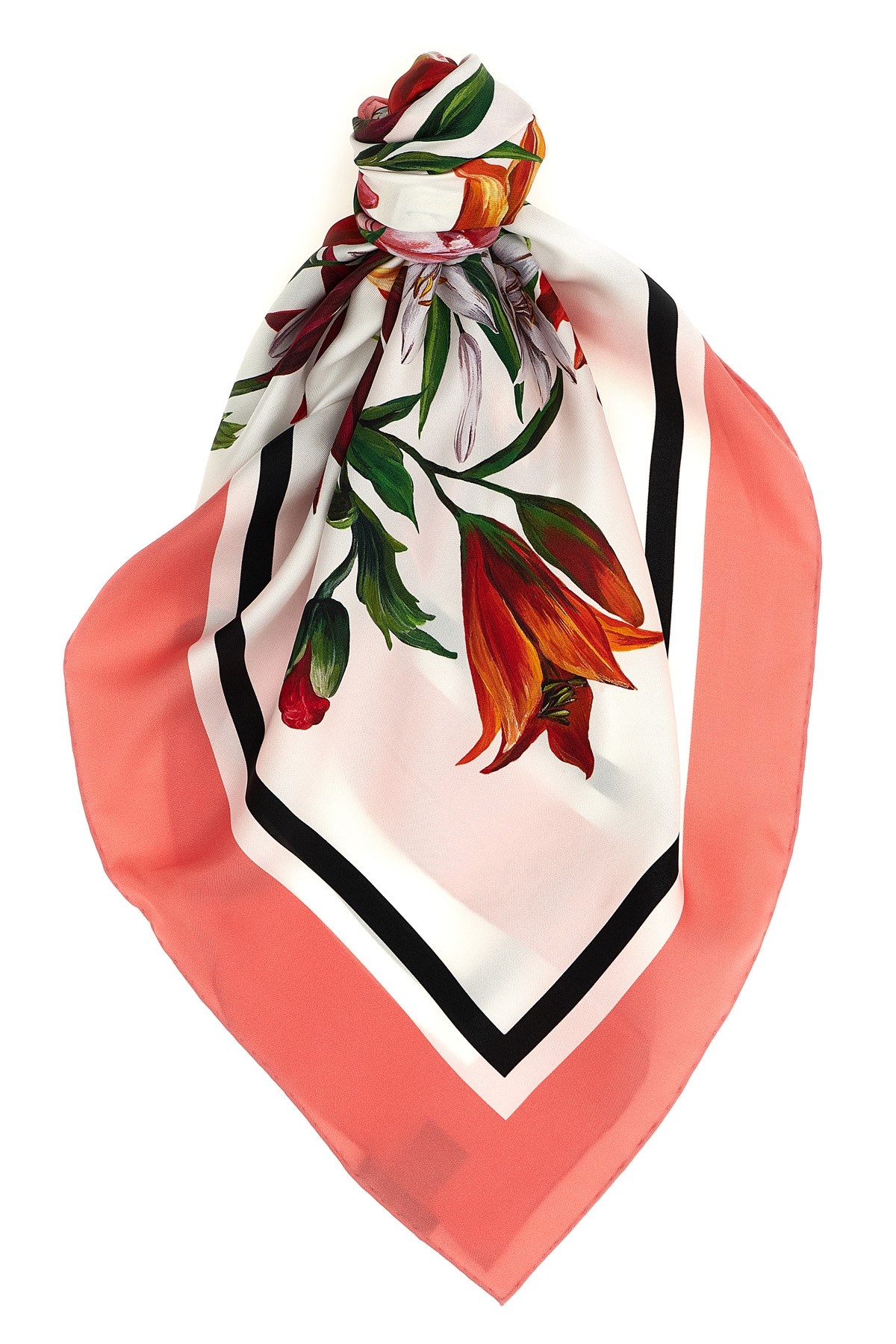 Dolce & Gabbana Floral Print Scarf In Multi