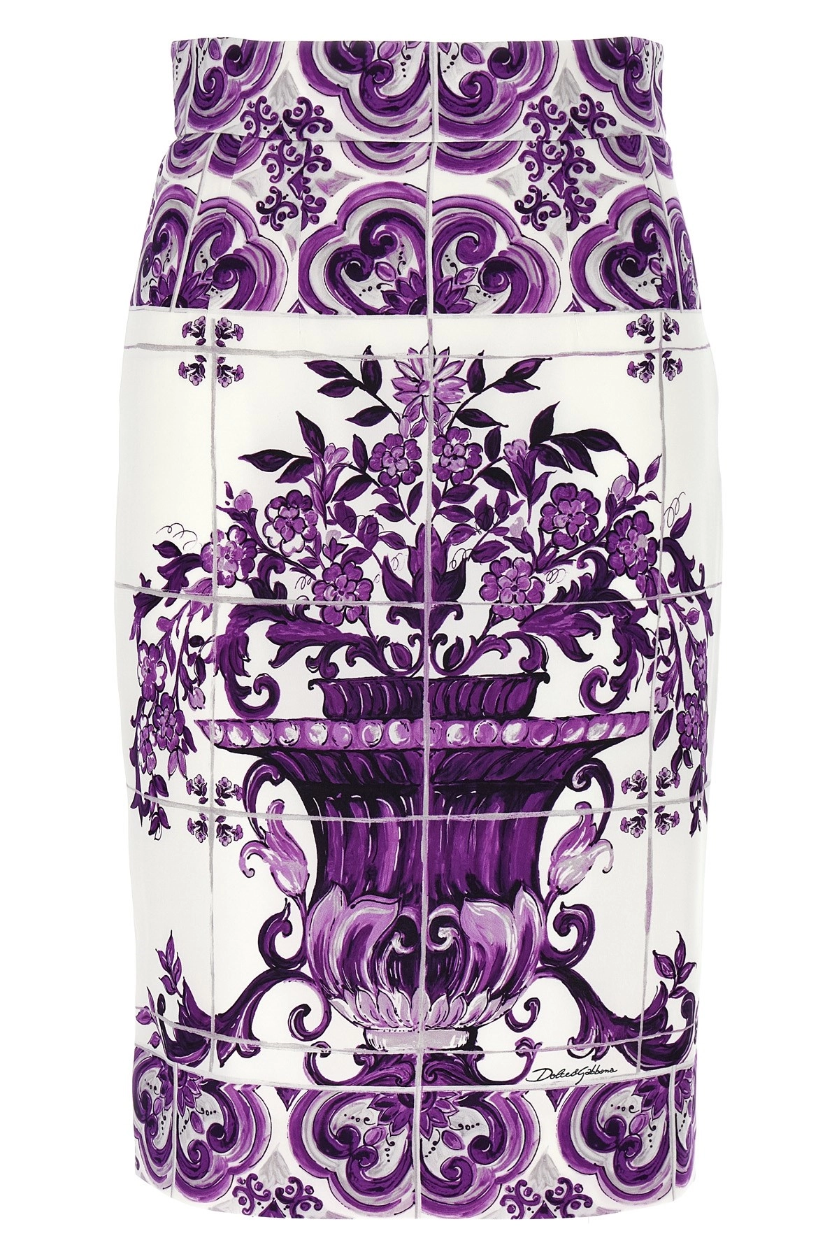 スカート Dolce & Gabbana 'Maiolica' print silk skirt Dolce & gabbana 'maiolica' print silk skirt available on