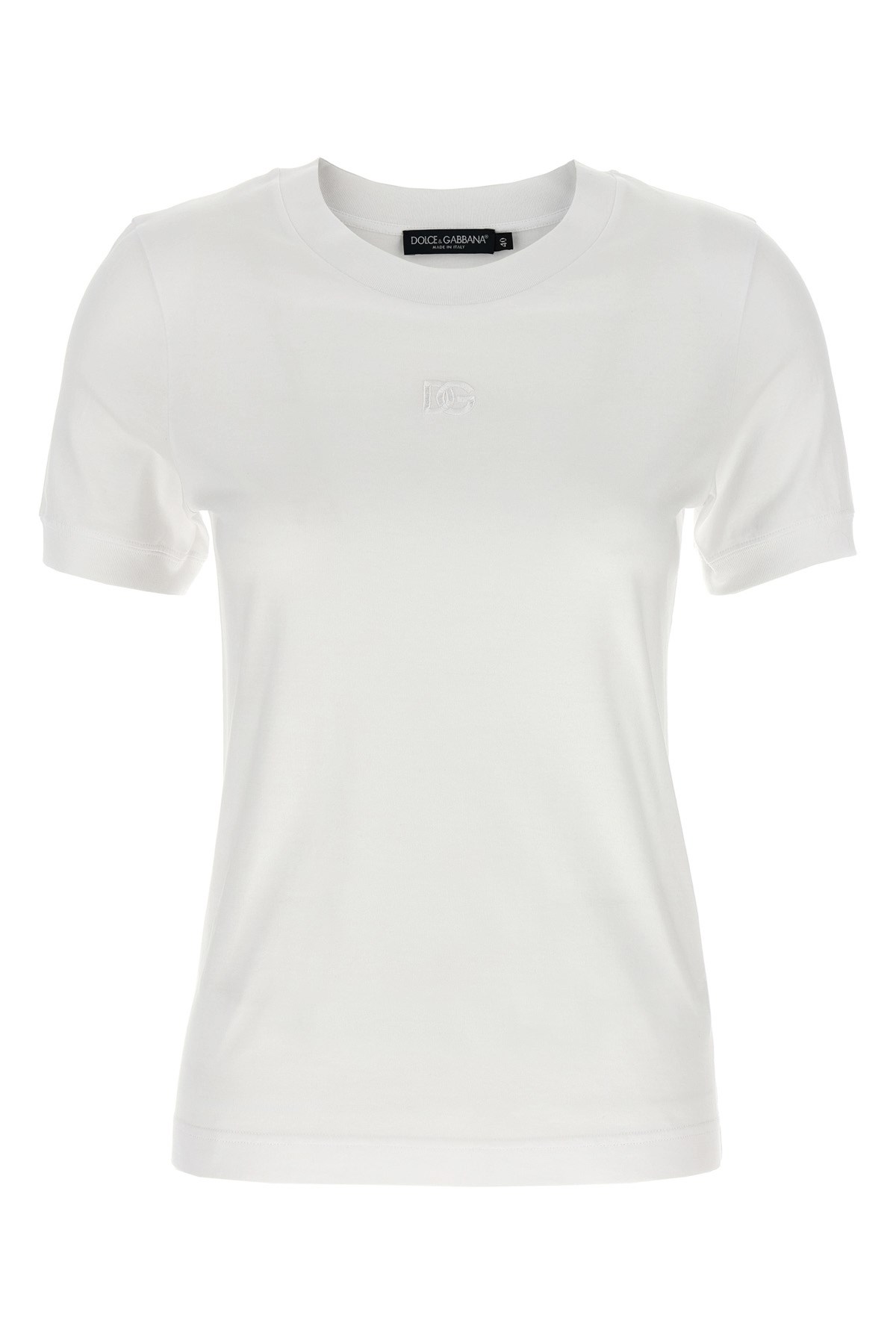 Dolce & Gabbana Logo Embroidery T-shirt In White