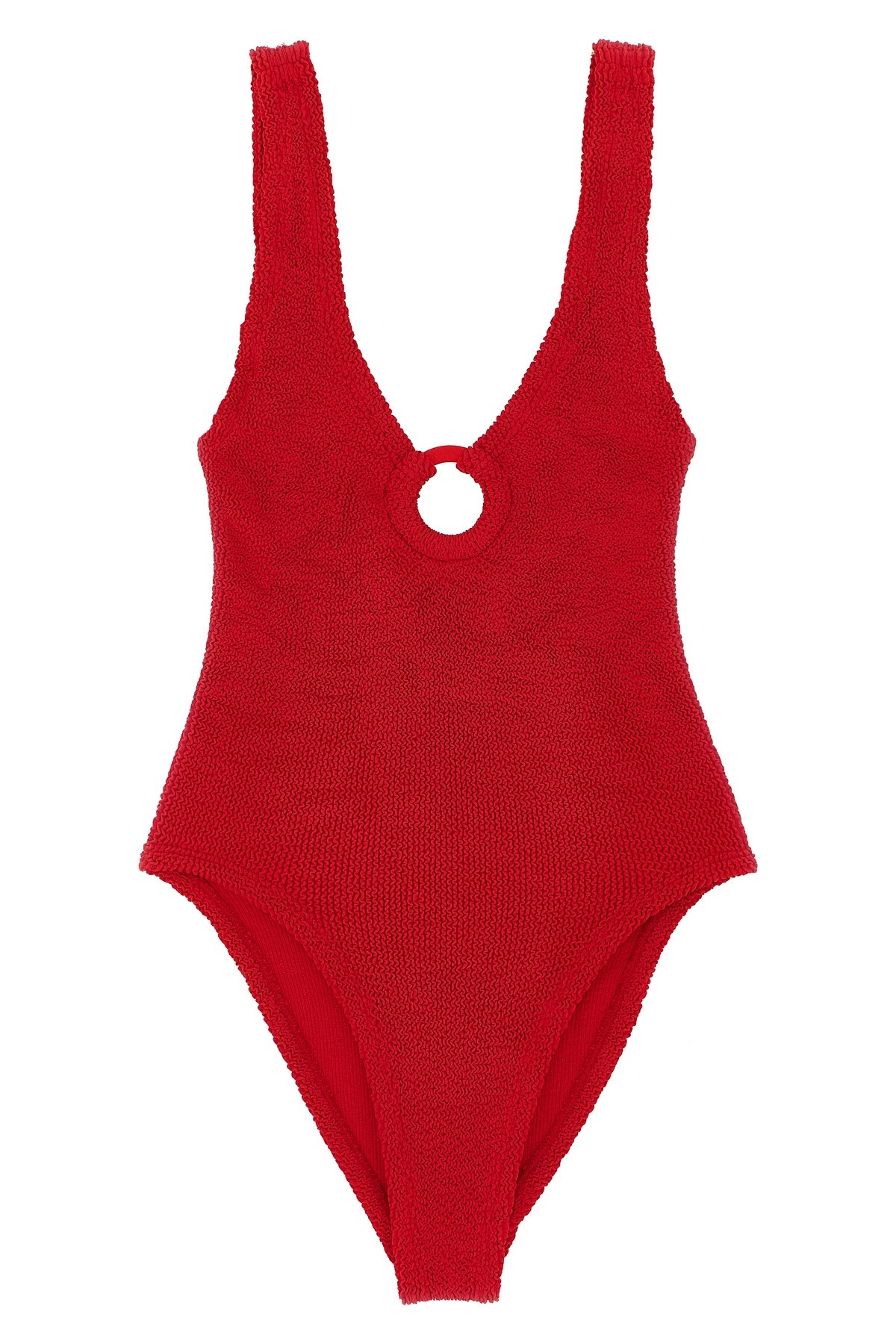 Hunza G 'celine Swim' One-piece Swimsuit In Red