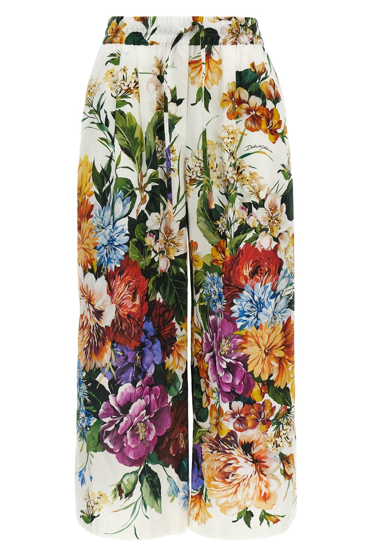 Dolce & Gabbana 'bouquet' Pajama Pants In Multi