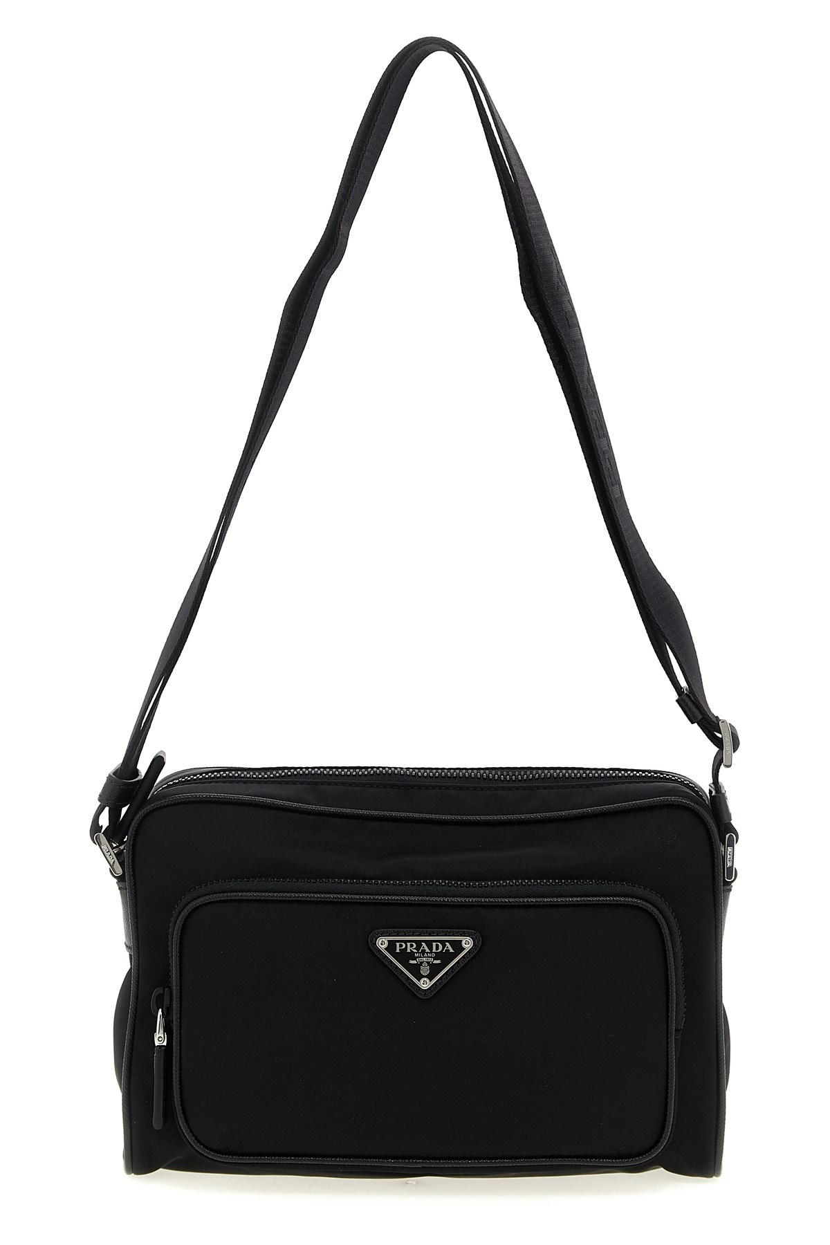 Prada Re-nylon Medium Shoulder Bag In Black