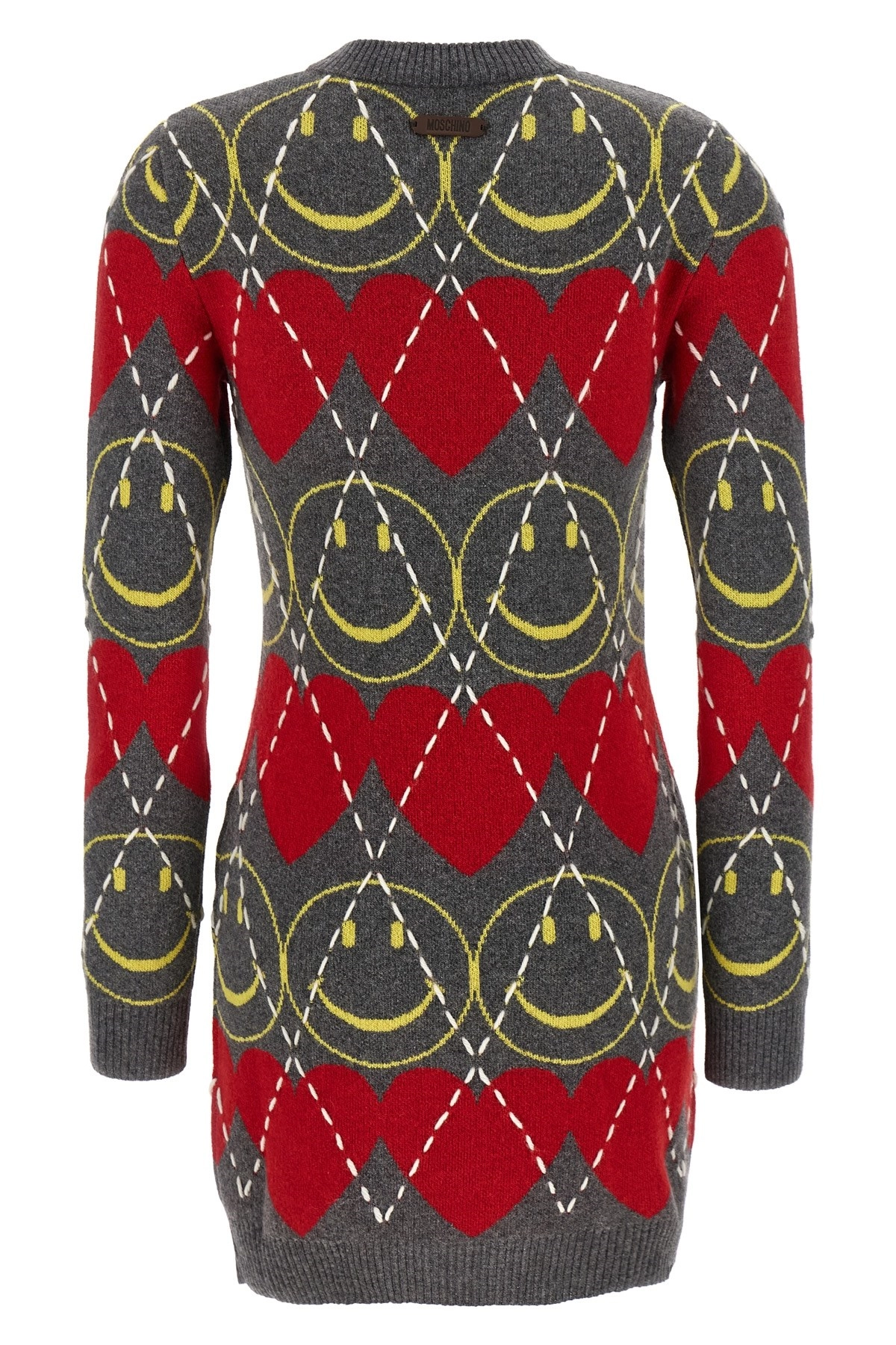 ワンピース Moschino FW25 'SmileyR' wool dress (A04865502 1506) Wool blend dress Smiley® | Moschino