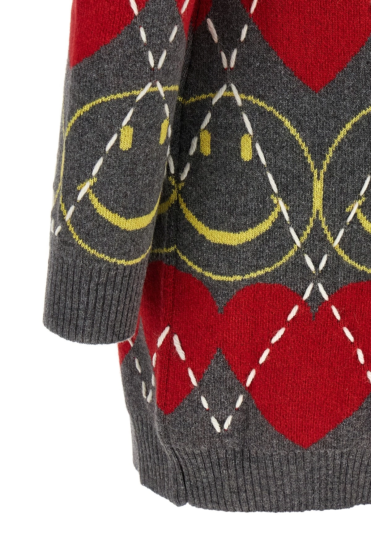 ワンピース Moschino FW25 'SmileyR' wool dress (A04865502 1506) Moschino 'smiley®' wool dress available on julian-fashion