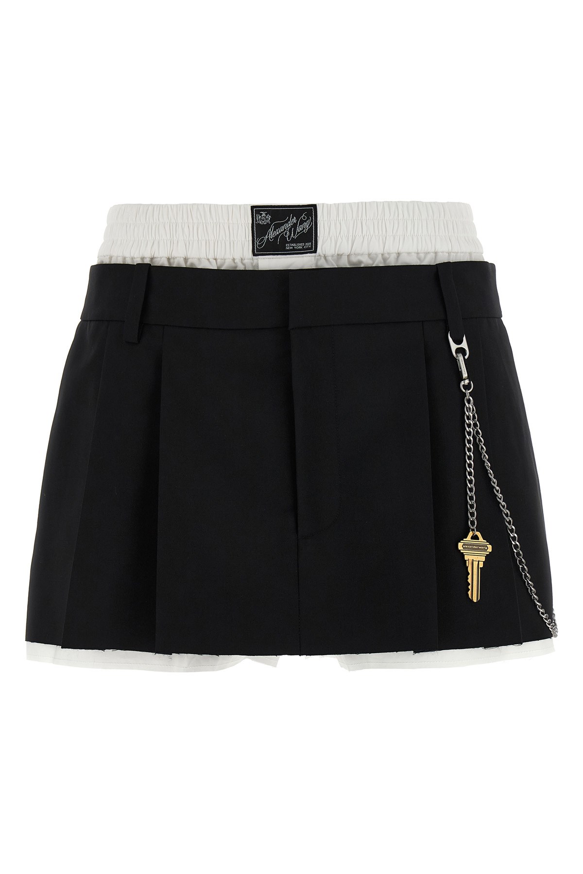 Alexander Wang 'pre-styled Pleated W/chain' Skort In Multi
